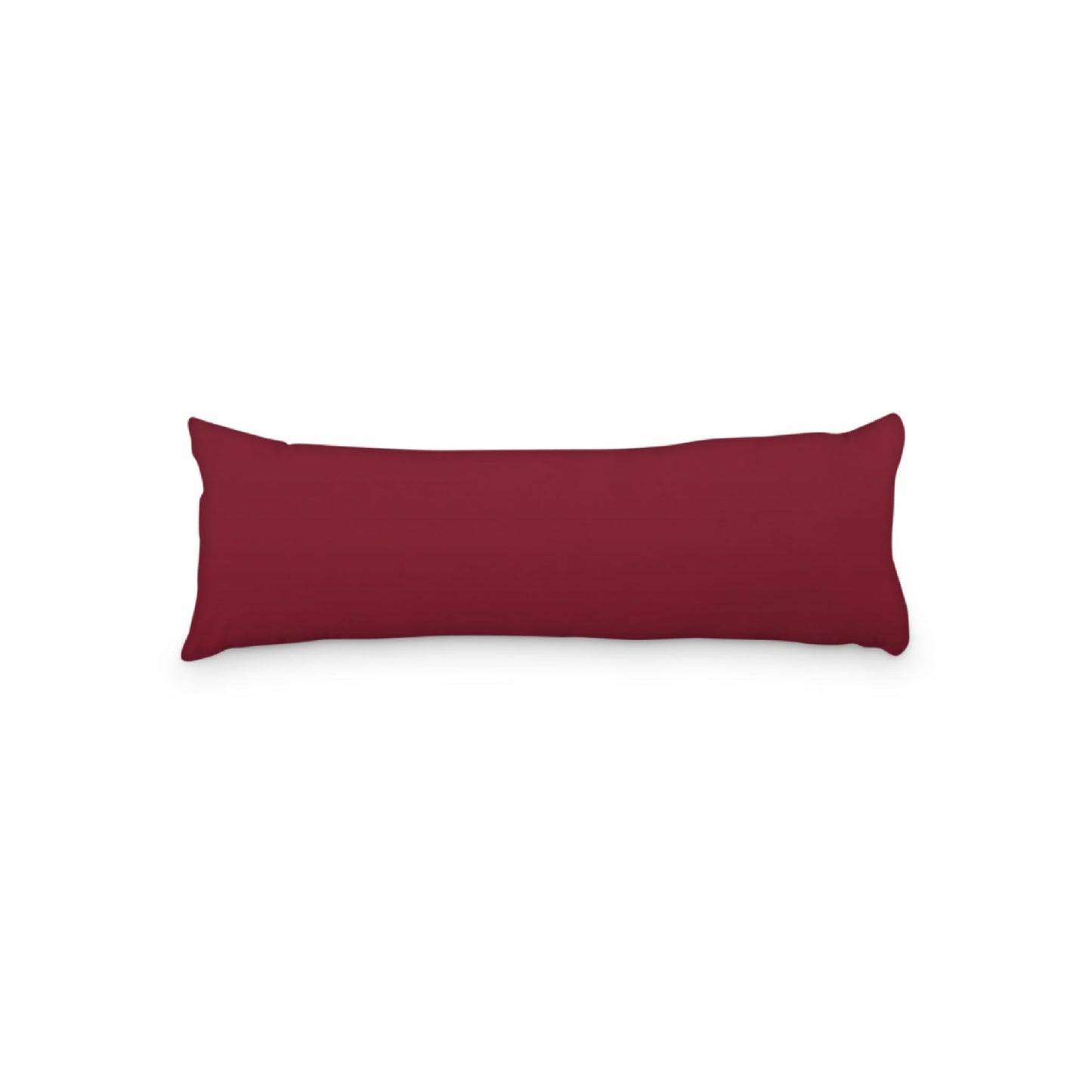 Burgundy Red Microfiber Body Pillow, 20 x 54 inches / 51 x 137 cm