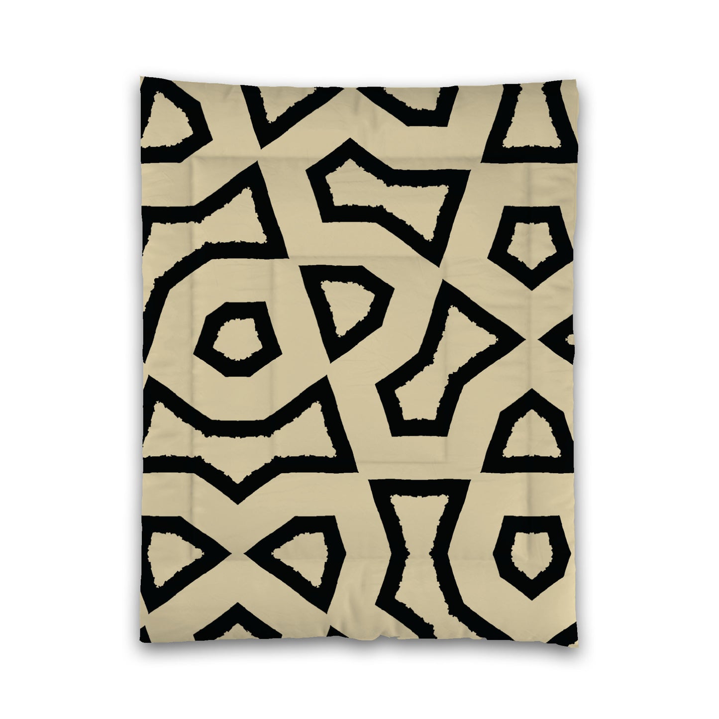 Desert Sand Microfiber Comforter, Bold Black Graphic, Twin XL (width x length) 68 x 92 inches / 173 x 234 cm