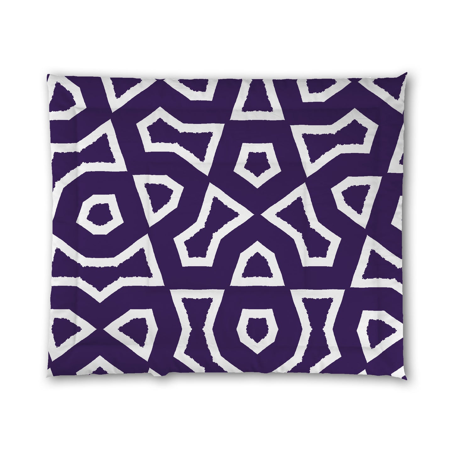 Purple Microfiber Comforter, Bold White Graphic | MFCO-1143-392