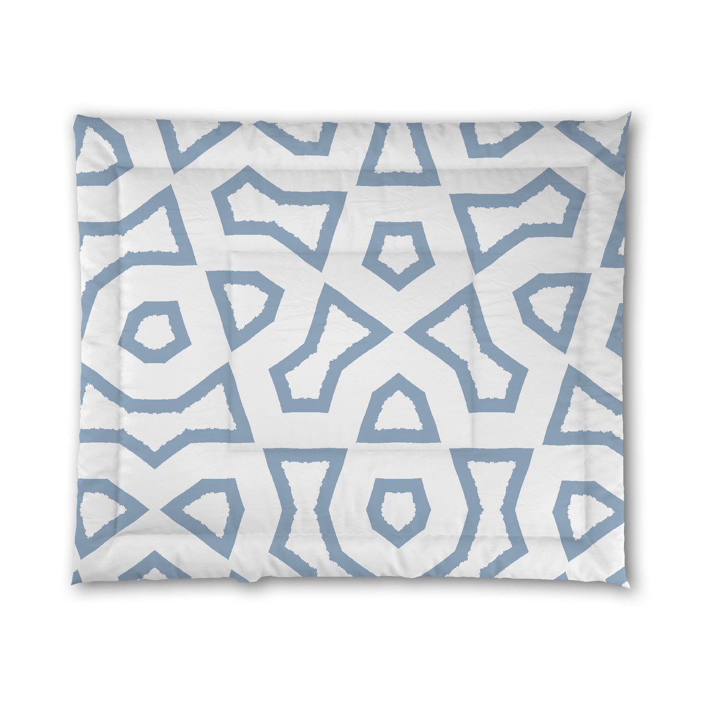 White Microfiber Comforter, Bold Blue Graphic | MFCO-1231-391