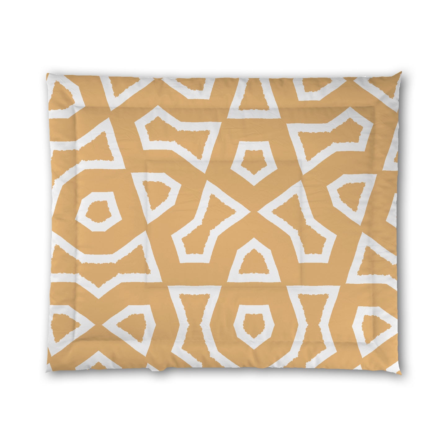 Pale Orange Microfiber Comforter, Bold White Graphic | MFCO-1232-392