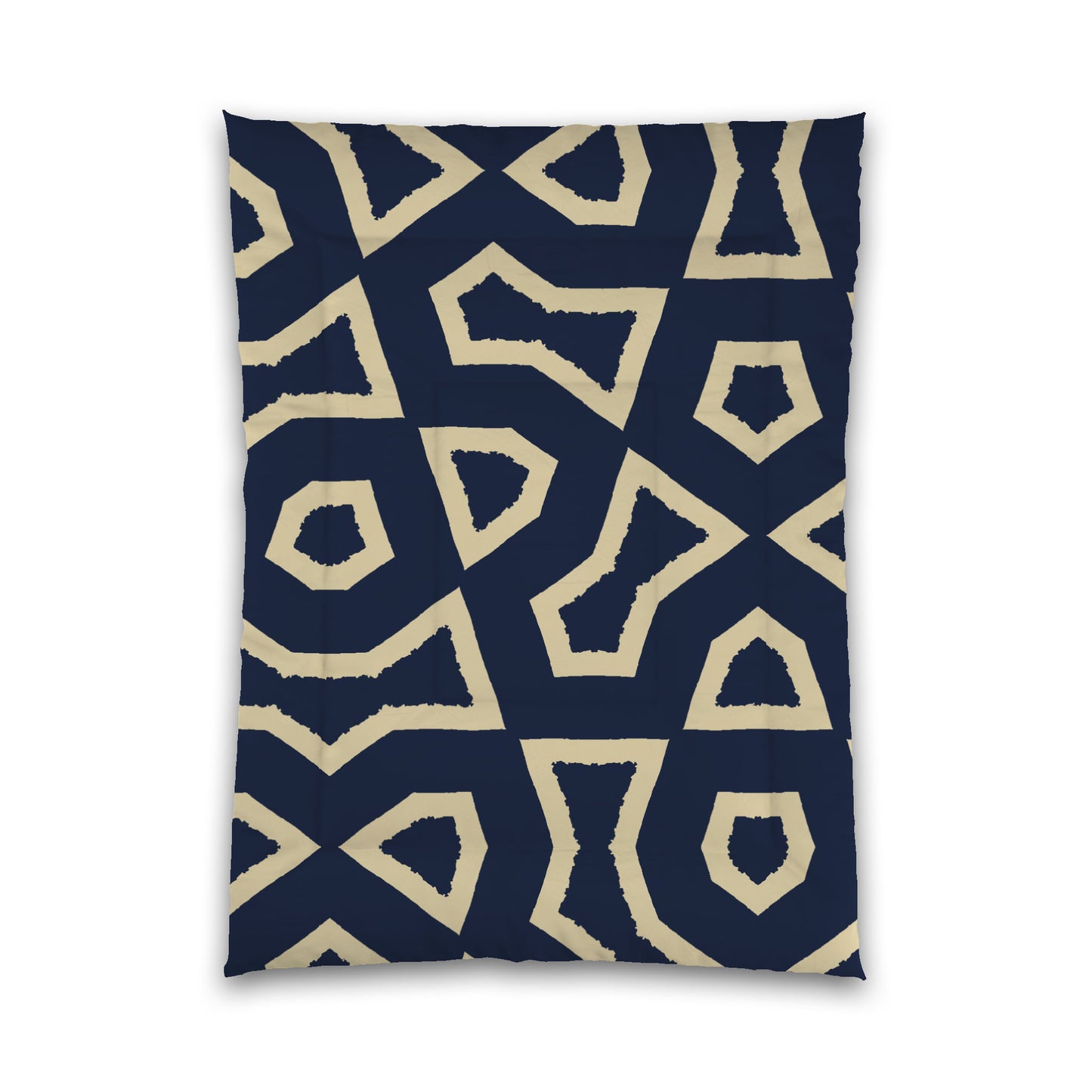 Navy Blue Microfiber Comforter, Bold Desert Sand Graphic, Twin XL (width x length) 68 x 92 inches / 173 x 234 cm