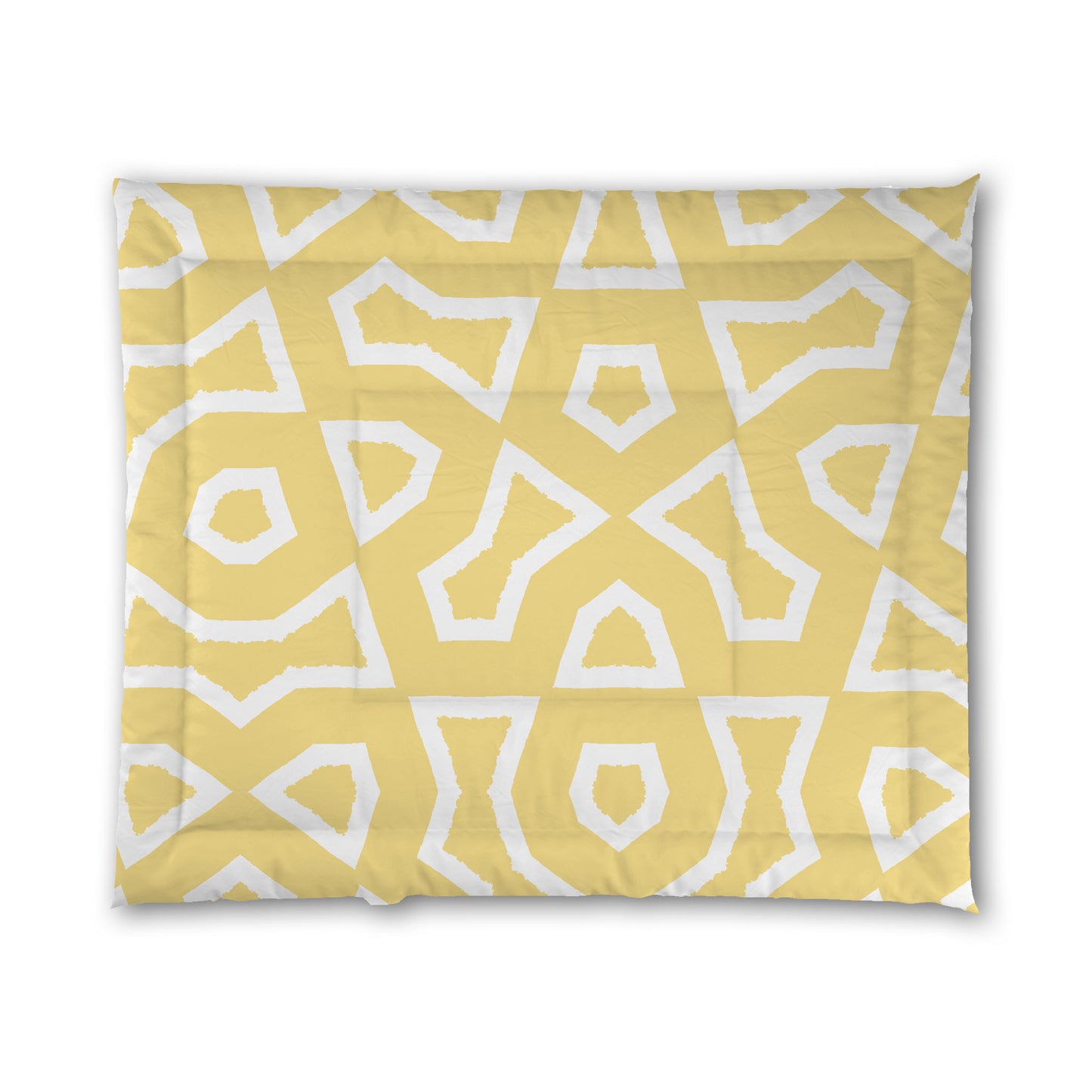 Yellow Microfiber Comforter, Bold White Graphic | MFCO-1381-392