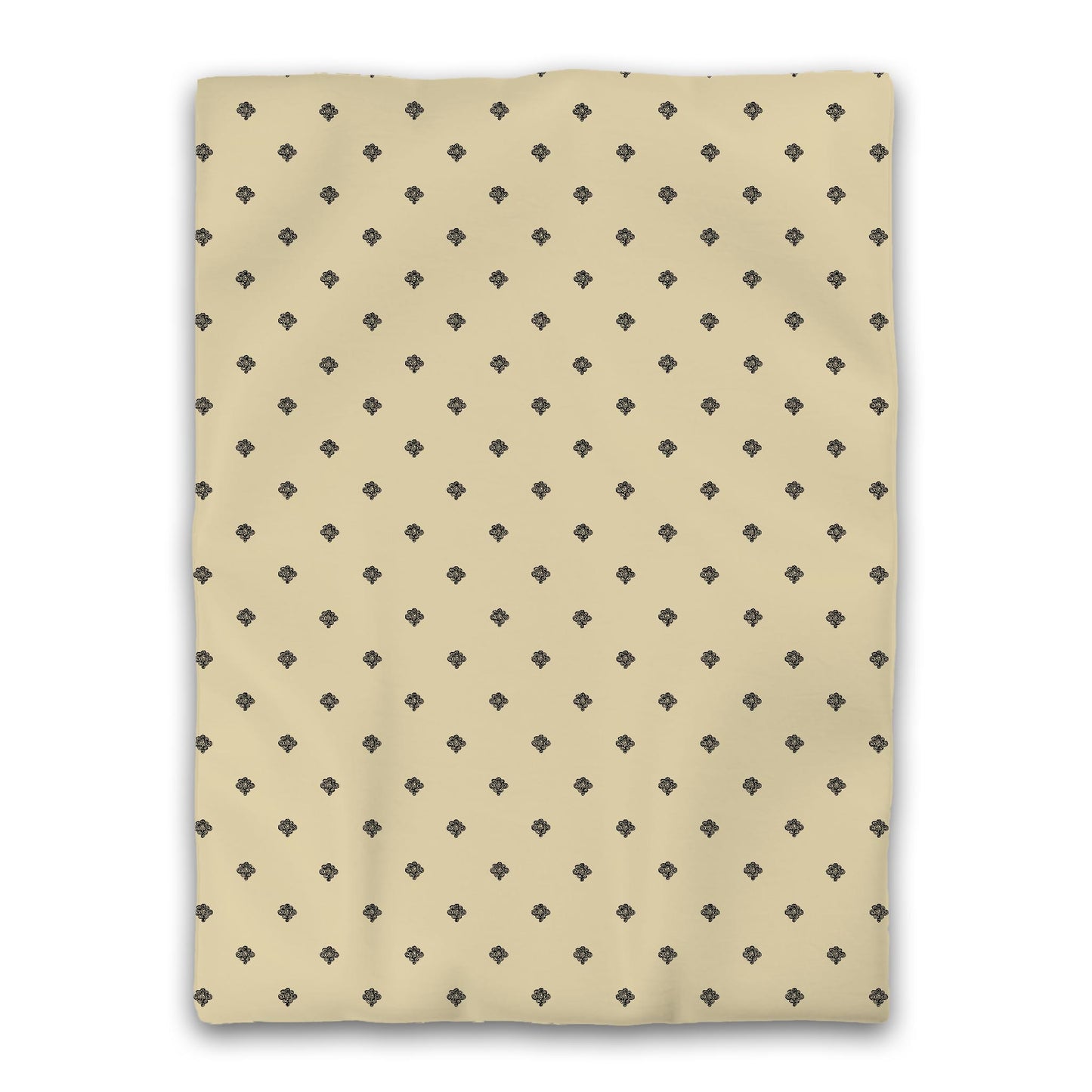 Desert Sand Microfiber Duvet Cover, Black Hand-painted Swizzle Motif Print, Twin (width x length) 68 x 88 inches / 173 x 224 cm