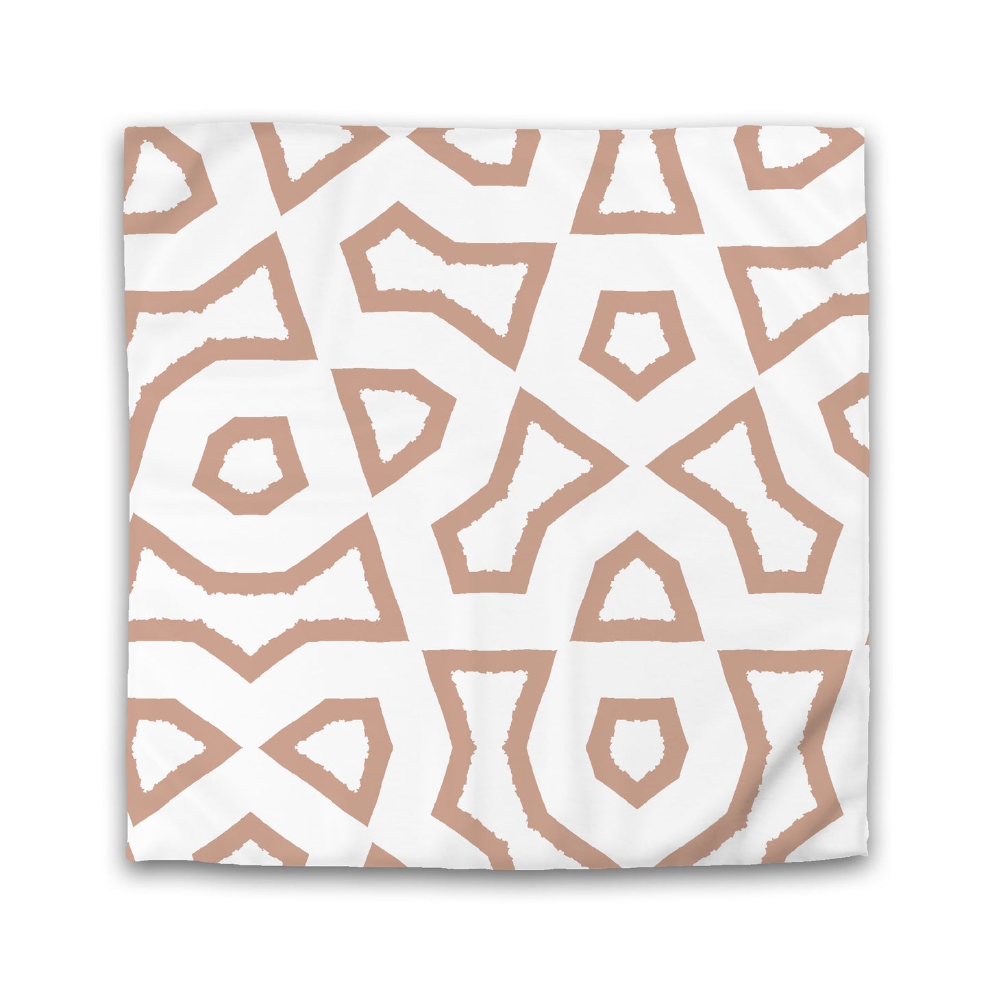 White Microfiber Duvet Cover, Bold Salmon Graphic, King (width x length) 104 x 88 inches / 264 x 224 cm