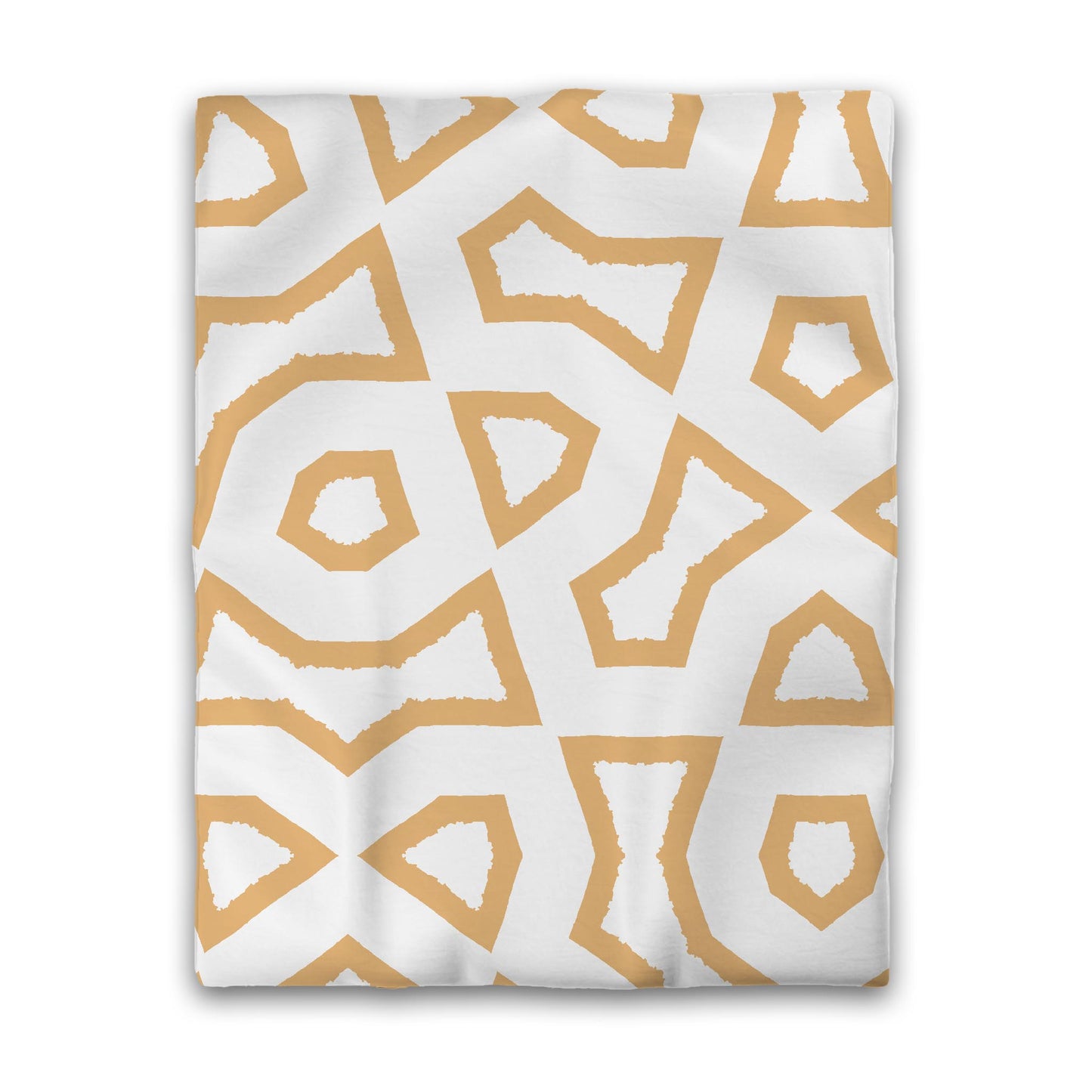 White Microfiber Duvet Cover, Bold Pale Orange Graphic, Twin (width x length) 68 x 88 inches / 173 x 224 cm