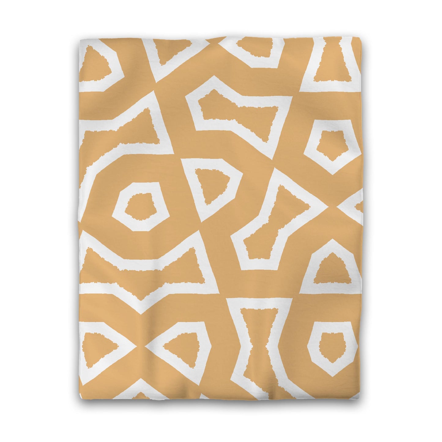 Pale Orange Microfiber Duvet Cover, Bold White Graphic, Twin (width x length) 68 x 88 inches / 173 x 224 cm