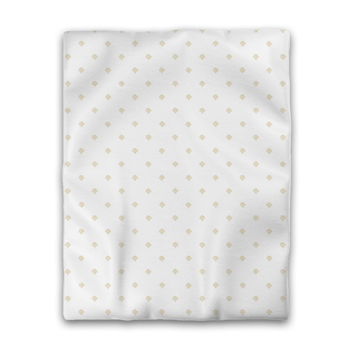 White Microfiber Duvet Cover, Desert Sand Hand-painted Swizzle Motif Print, Twin (width x length) 68 x 88 inches / 173 x 224 cm
