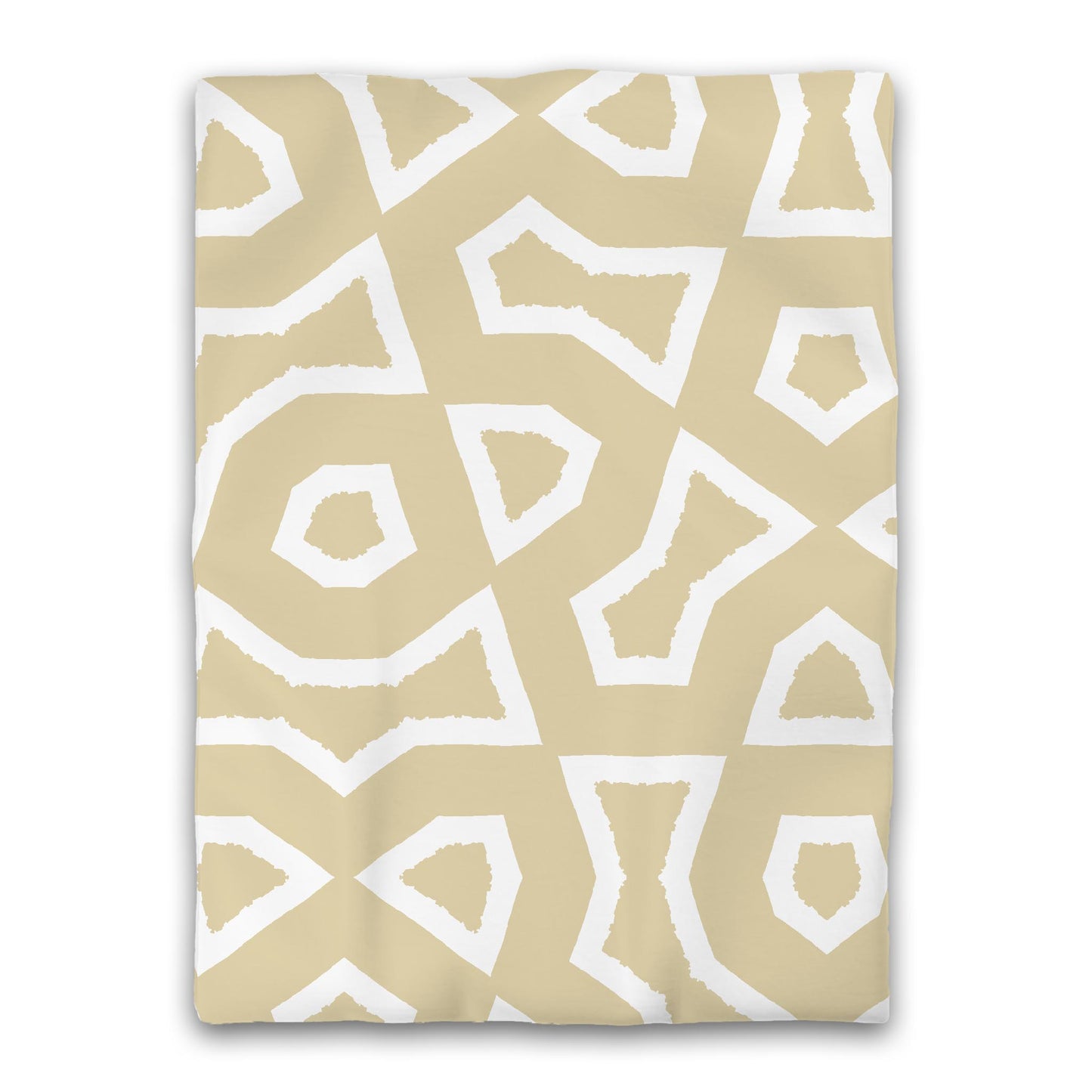 Desert Sand Microfiber Duvet Cover, Bold White Graphic, Twin XL (width x length) 68 x 92 inches / 173 x 234 cm