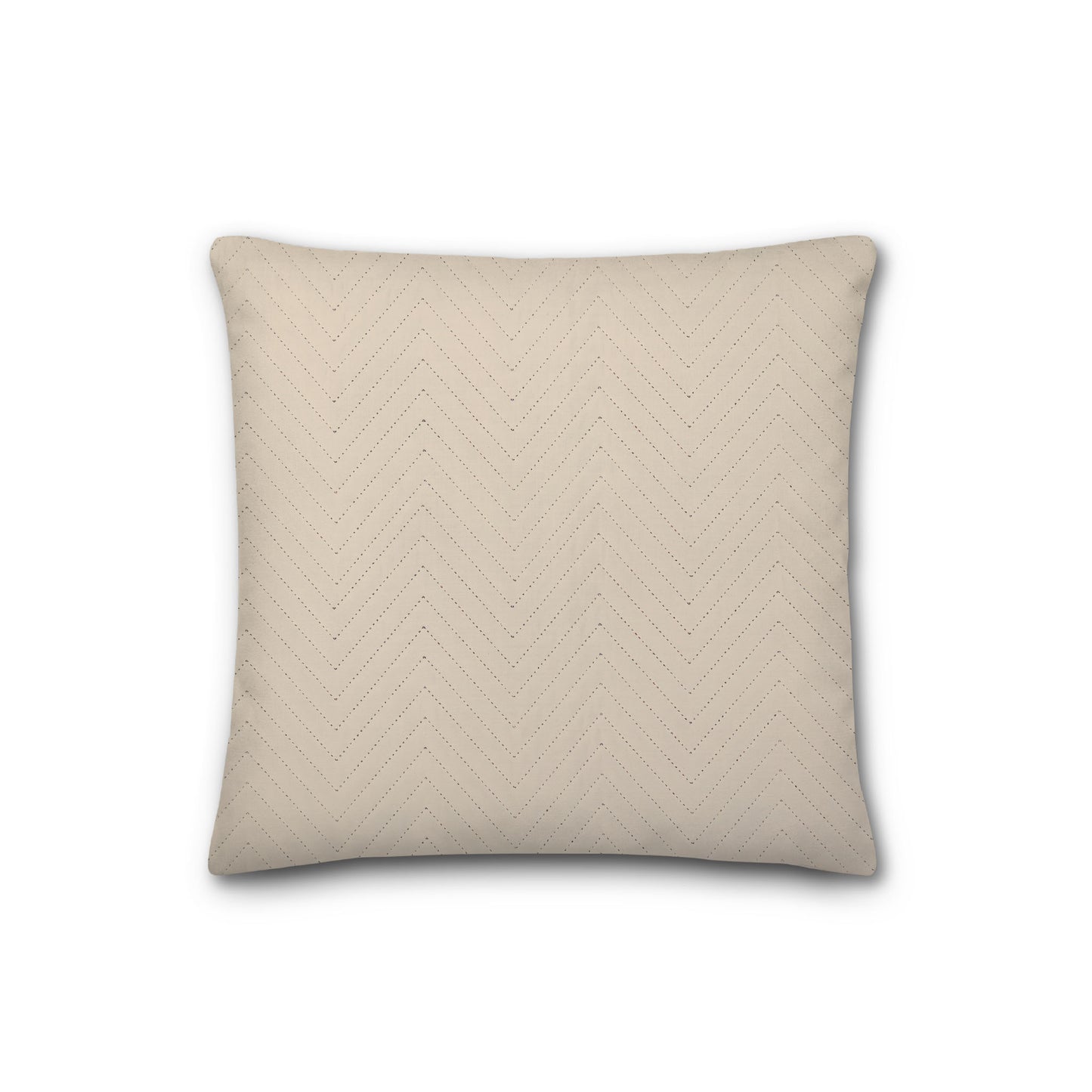 Beige Quilted Polyester Pillow Sham | QPSH-MF-1015, 26 x 26 inches