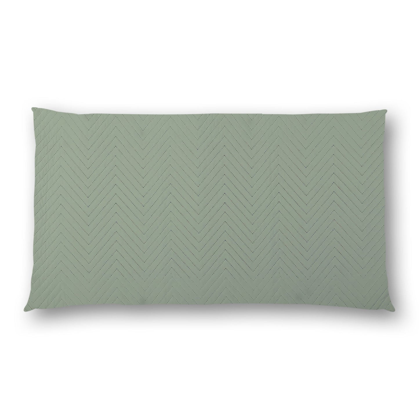Green Quilted Polyester Pillow Sham | QPSH-CS-1052, 36 x 20 inches