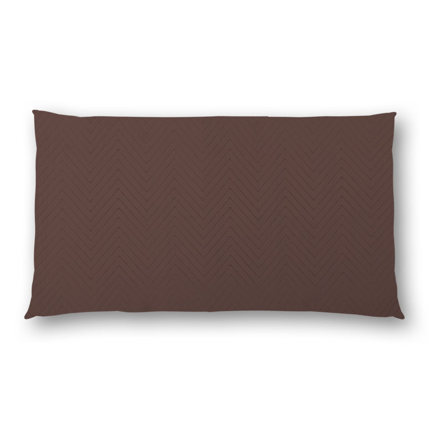 Brown Quilted Polyester Pillow Sham | QPSH-CS-1161, 36 x 20 inches