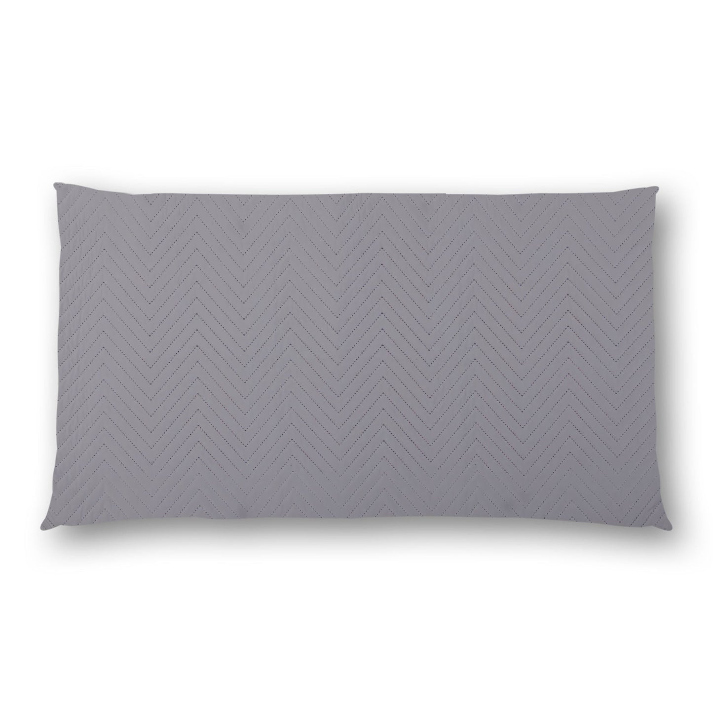 Grey Quilted Polyester Pillow Sham | QPSH-CS-1203, 36 x 20 inches