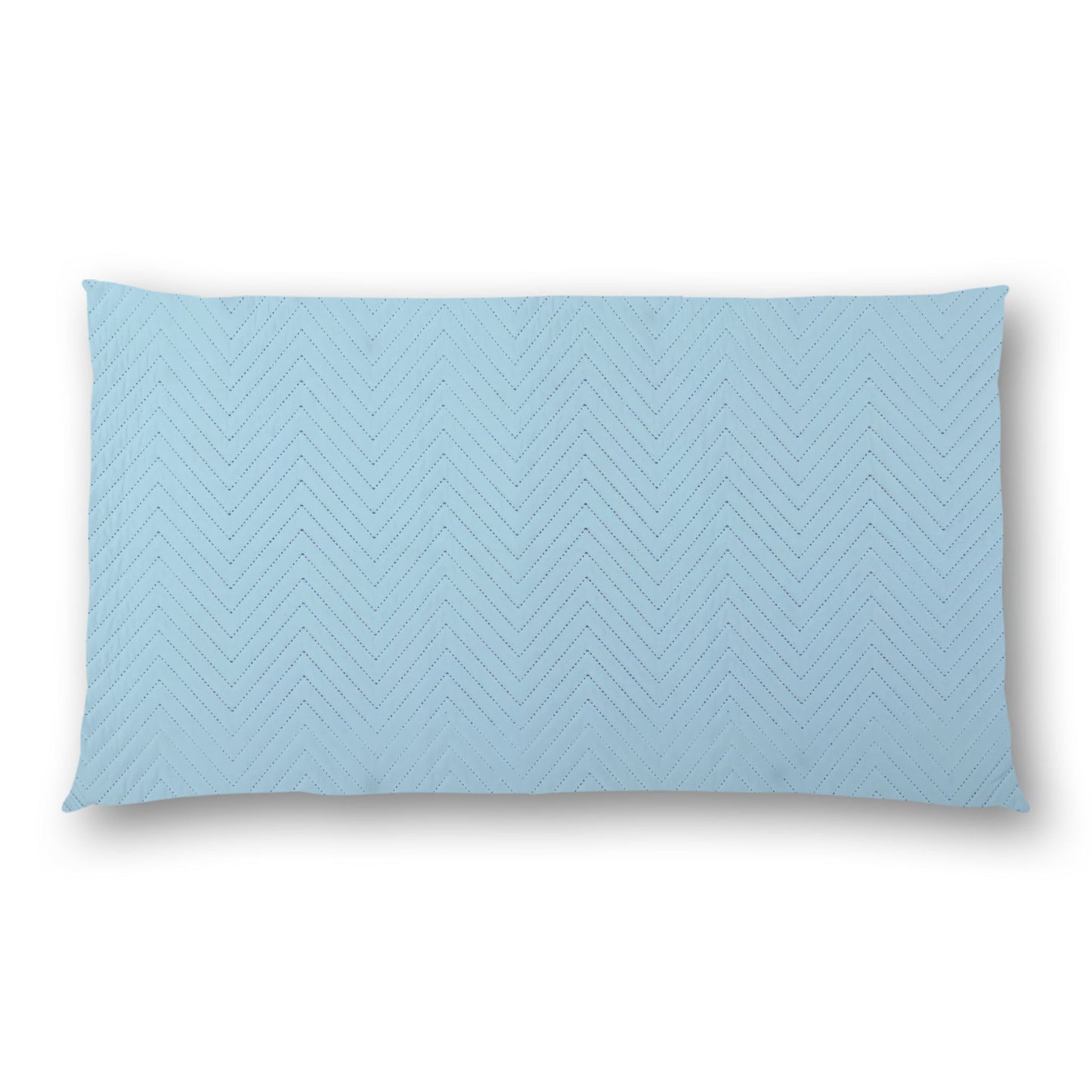 Blue Quilted Polyester Pillow Sham | QPSH-CS-1370, 36 x 20 inches