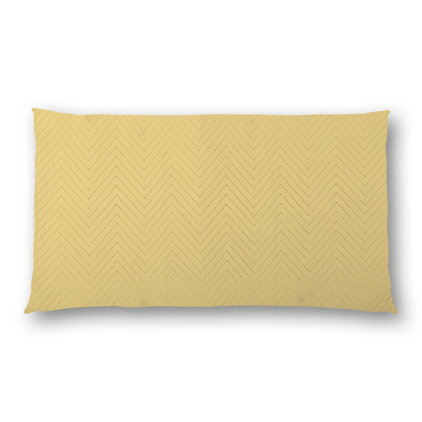 Yellow Quilted Polyester Pillow Sham | QPSH-CS-1381, 36 x 20 inches