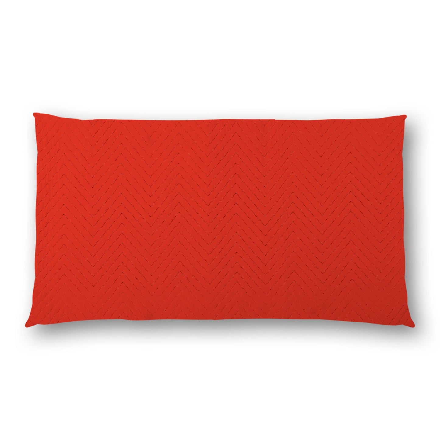 Red Quilted Polyester Pillow Sham | QPSH-CS-1410, 36 x 20 inches