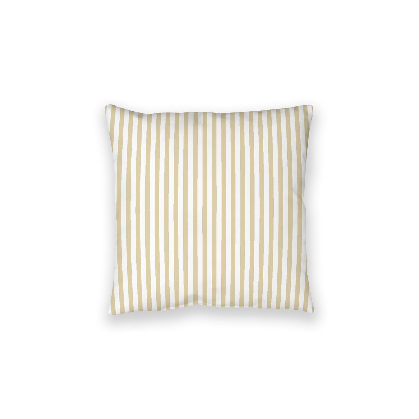 White Spun Polyester Floor Pillow, Thin Desert Sand Bars on Top, White Bottom, 28 x 28 inches