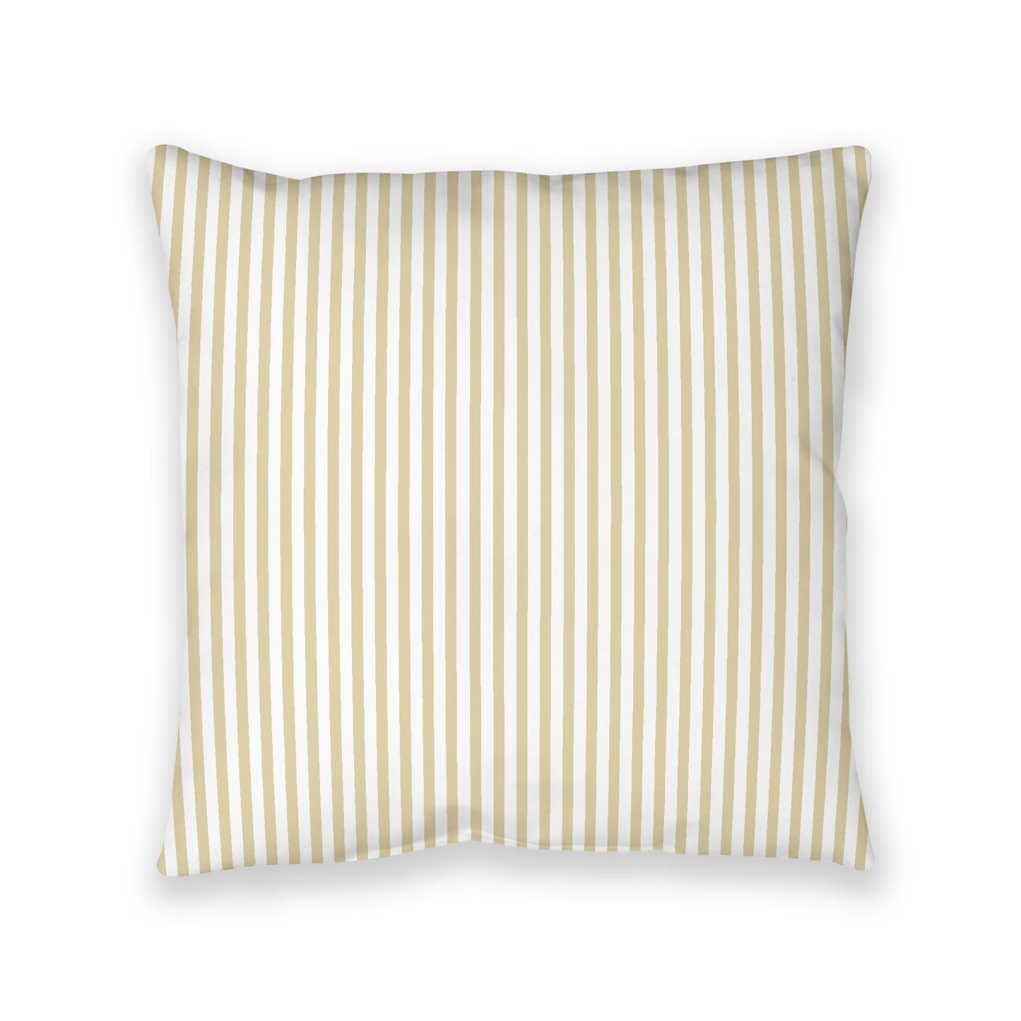 White Spun Polyester Floor Pillow, Thin Desert Sand Bars on Top, White Bottom, 40 x 40 inches