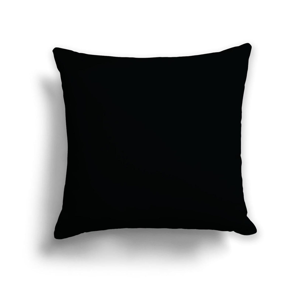 Black Spun Polyester Throw Pillow | 26 x 26 inches