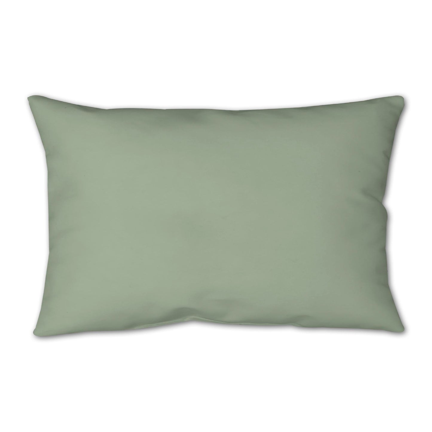 Green Spun Polyester Throw Pillow 25 x 18 inches / 63.5 x 66 cm