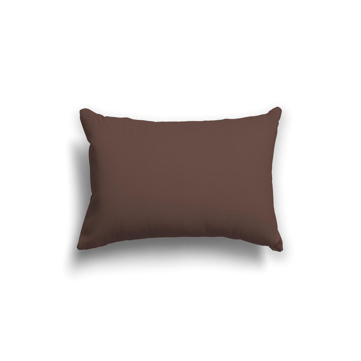 Brown Spun Polyester Throw Pillow 20 x 14 inches / 51 x 36 cm