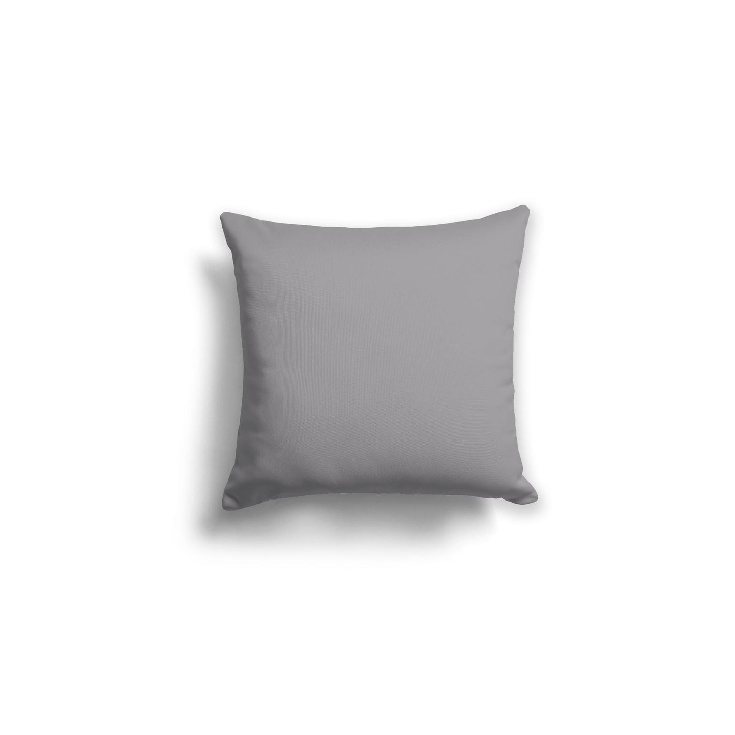 Grey Spun Polyester Throw Pillow 16 x 16 inches / 41 x 41 cm