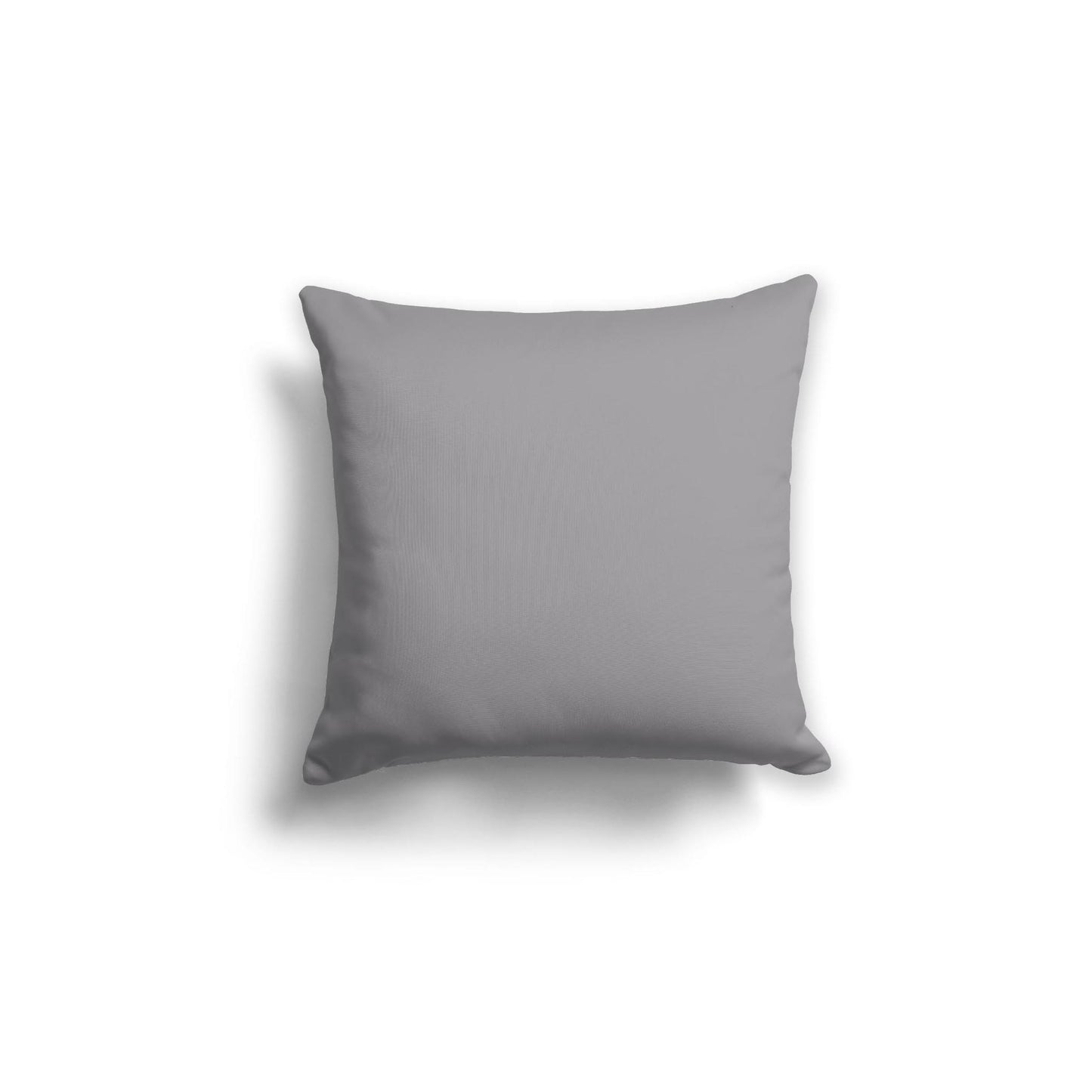 Grey Spun Polyester Throw Pillow 18 x 18 inches / 46 x 46 cm