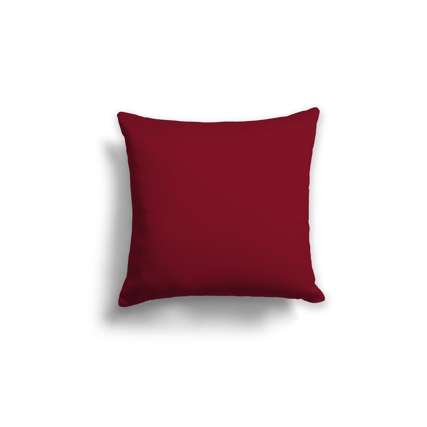 Burgundy Red Spun Polyester Throw Pillow 18 x 18 inches / 46 x 46 cm