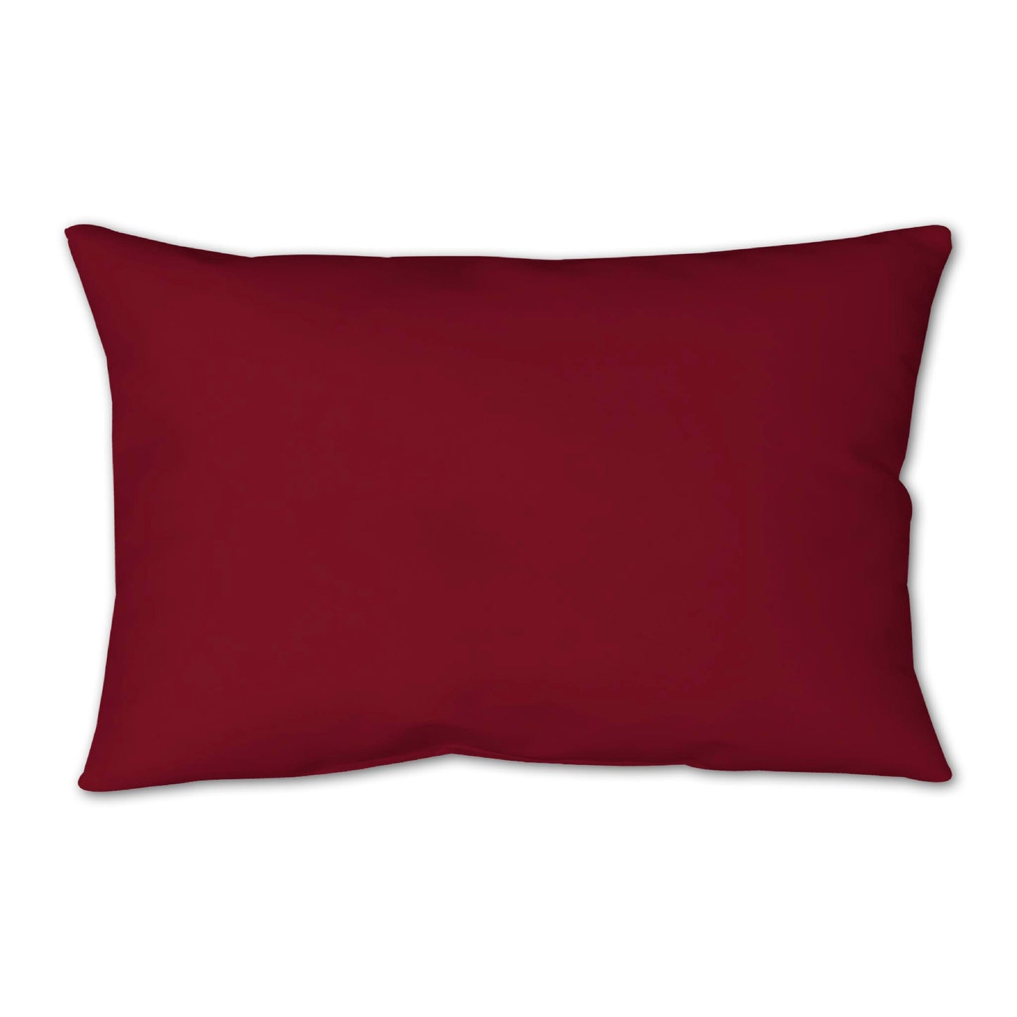 Burgundy Red Spun Polyester Throw Pillow 25 x 18 inches / 63.5 x 66 cm