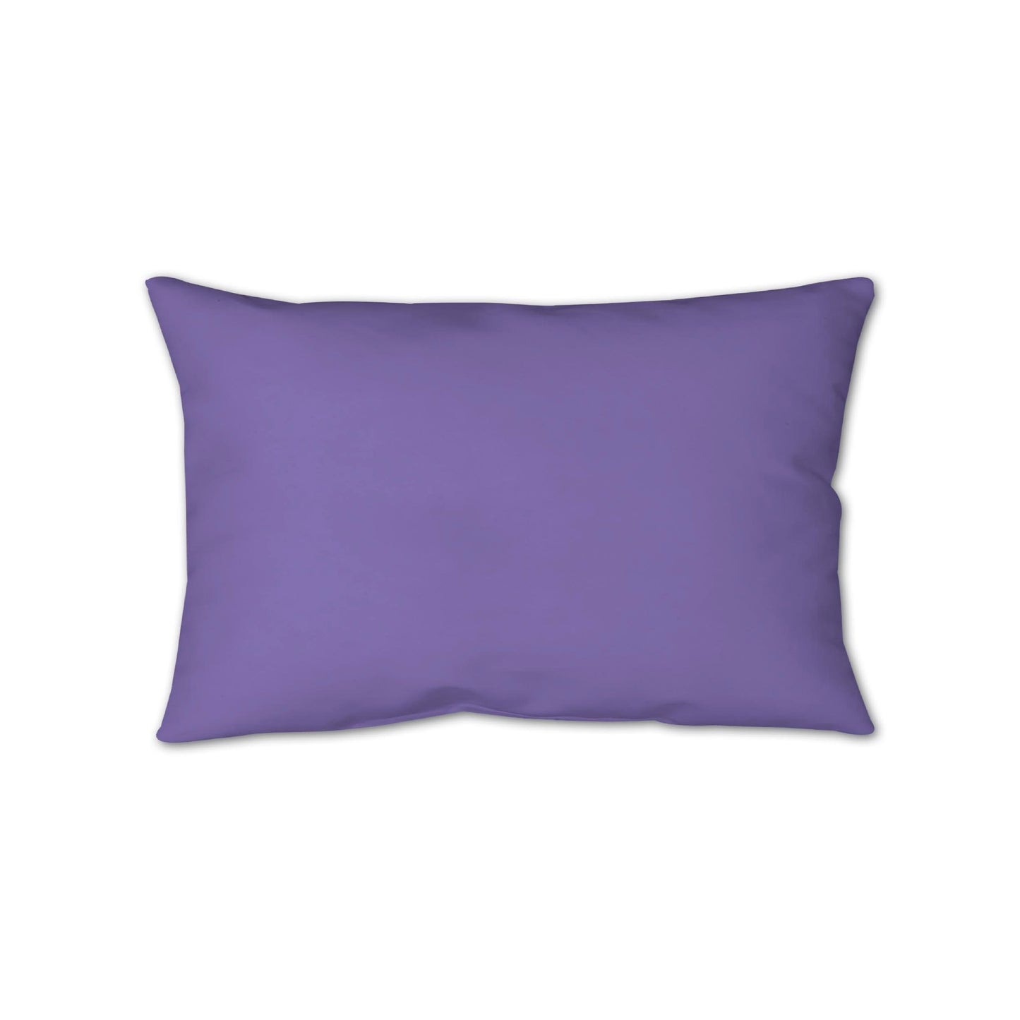 Purple Spun Polyester Throw Pillow 25 x 18 inches / 63.5 x 66 cm