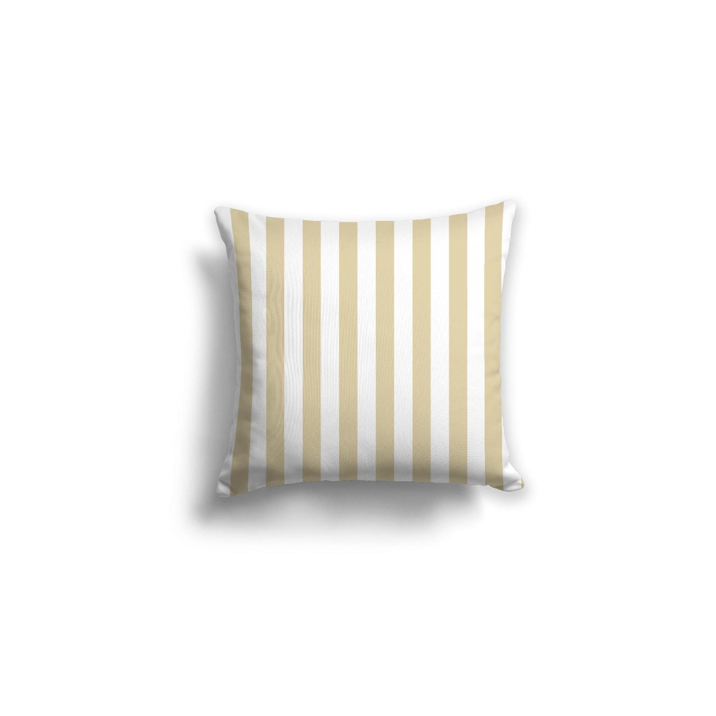 White Spun Polyester Throw Pillow with Desert Sand Bars on Front 16 x 16 inches / 41 x 41 cm