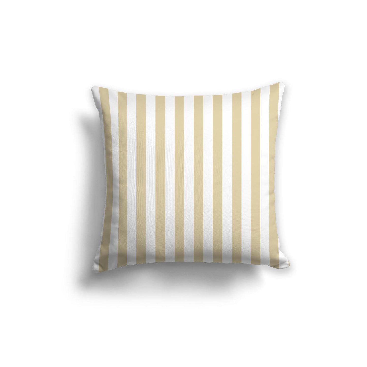 White Spun Polyester Throw Pillow with Desert Sand Bars on Front 20 x 20 inches / 51 x 51 cm