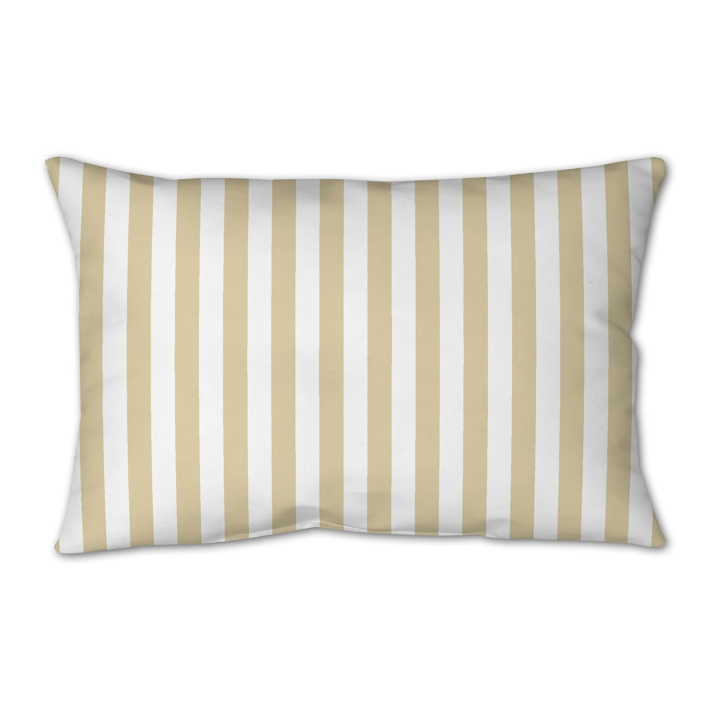 White Spun Polyester Throw Pillow with Desert Sand Bars on Front 25 x 18 inches / 63.5 x 66 cm