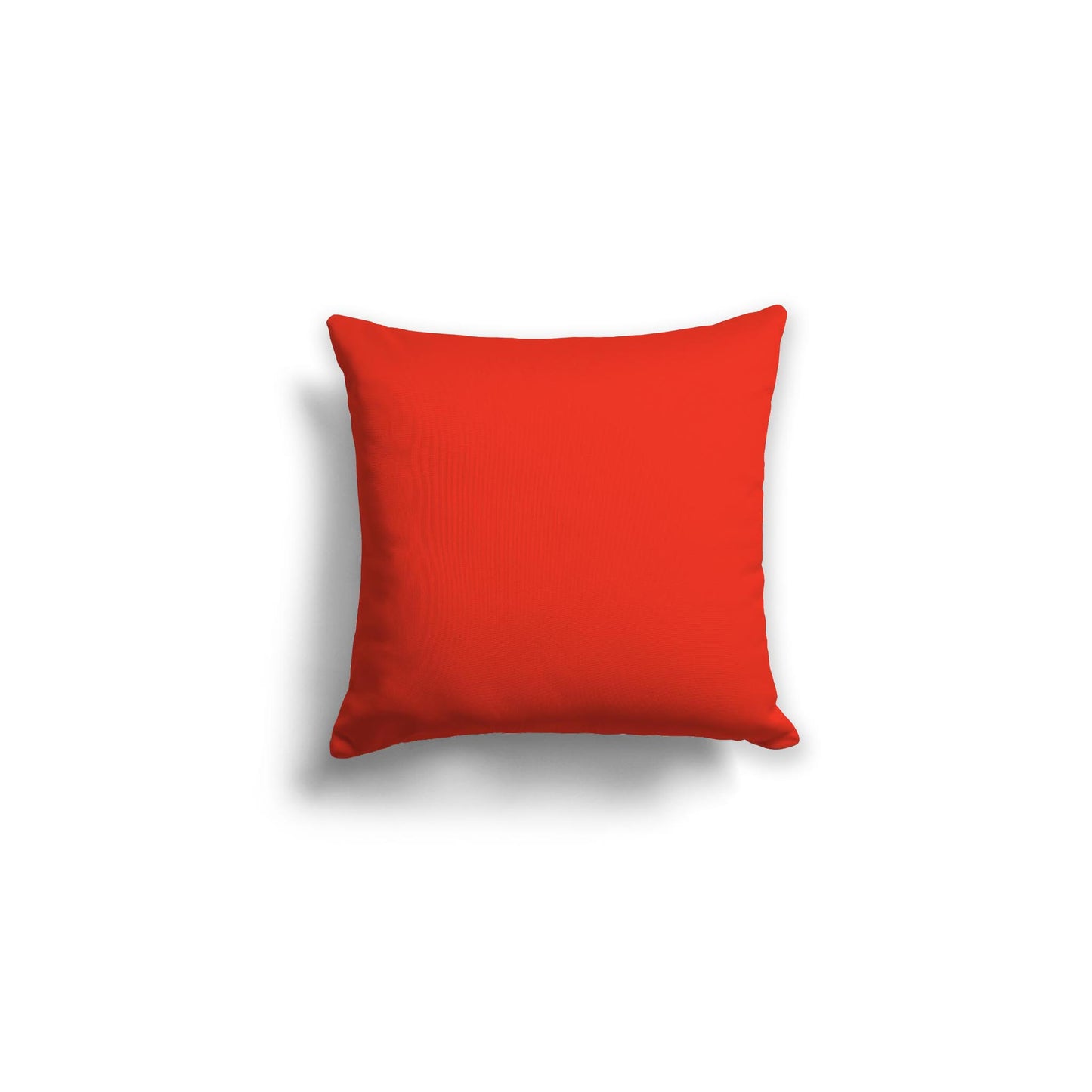 Red-Orange Spun Polyester Throw Pillow 16 x 16 inches / 41 x 41 cm