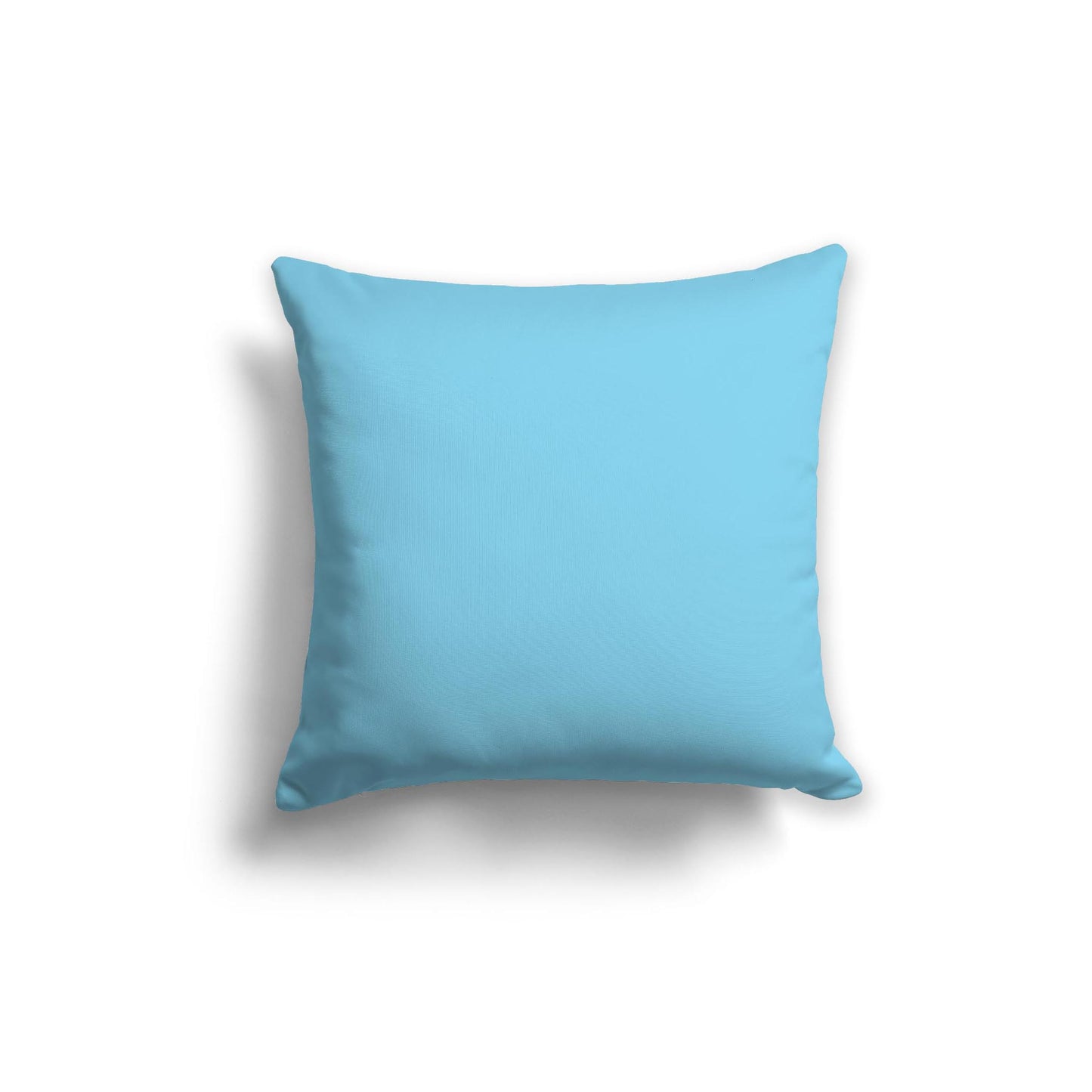 Light Blue Spun Polyester Throw Pillow 20 x 20 inches / 51 x 51 cm