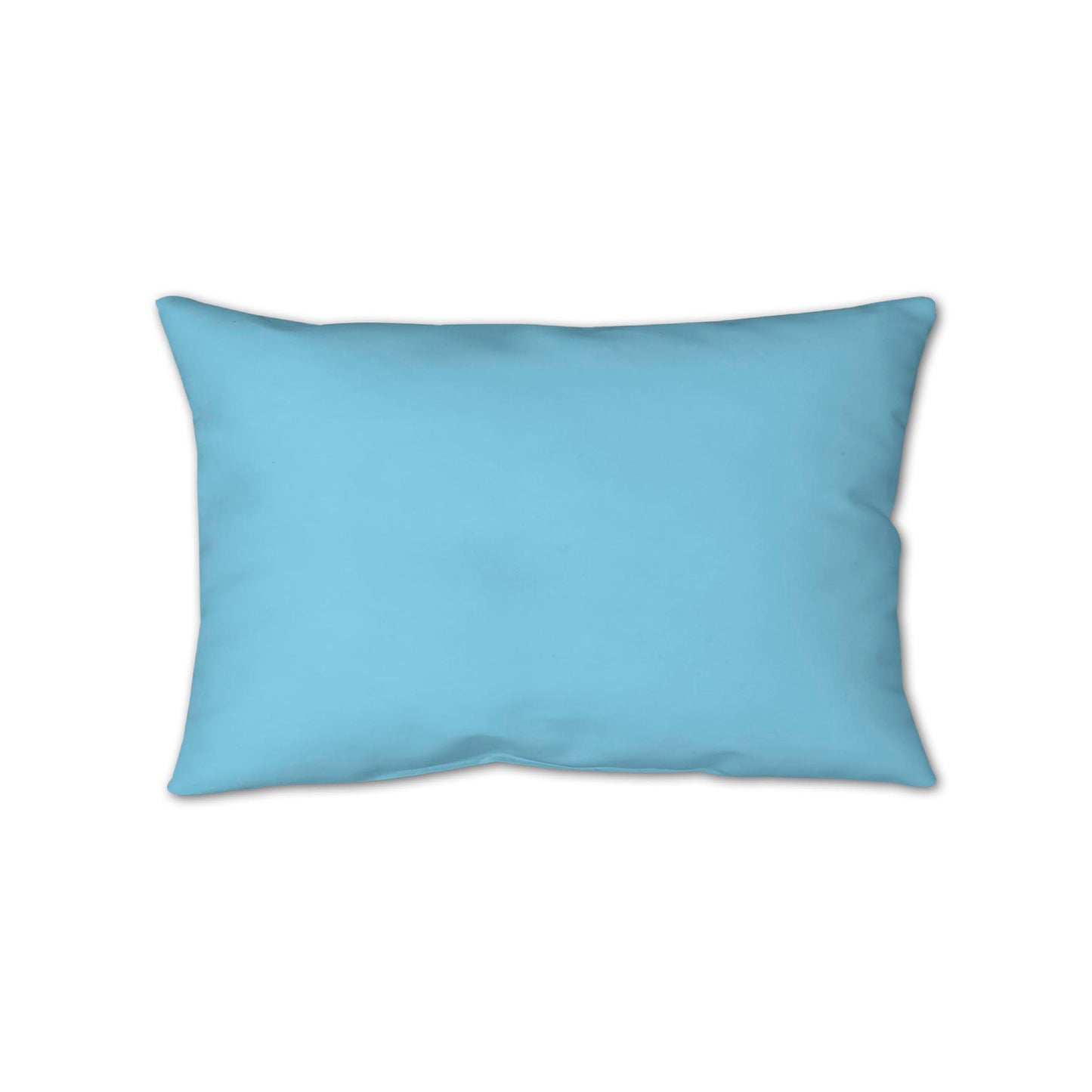 Light Blue Spun Polyester Throw Pillow 25 x 18 inches / 63.5 x 66 cm