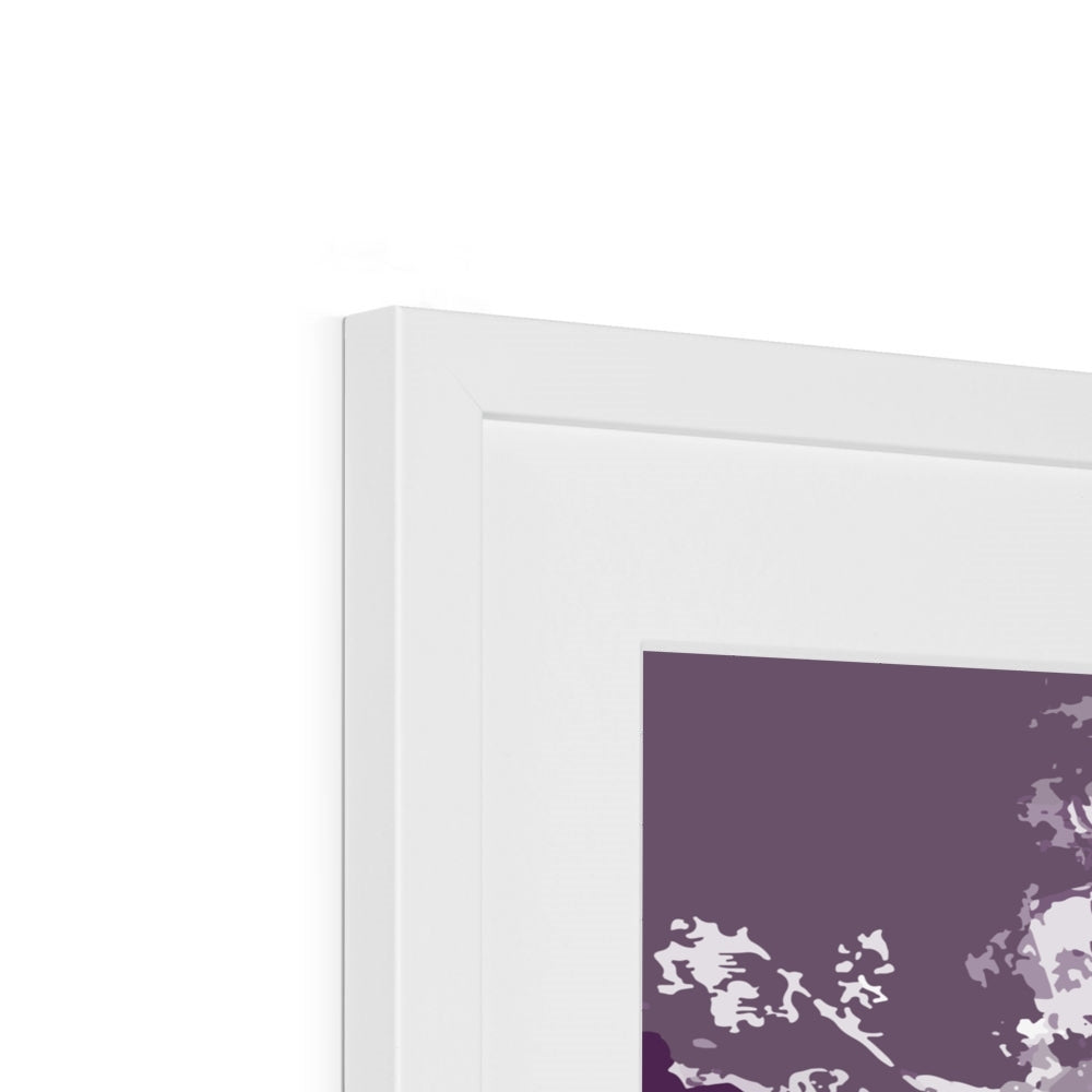 Framed Graphic Art Print, White Mat - 8x8 12x12 16x16 20x20 24x24 28x28 inches | FPS-1180-7695