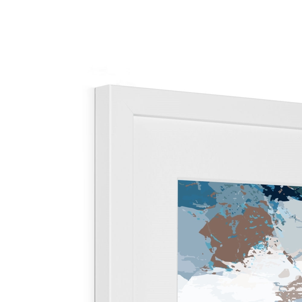 Framed Graphic Art Print, White Mat - 8x8 12x12 16x16 20x20 24x24 28x28 inches | FPS-1150-7693