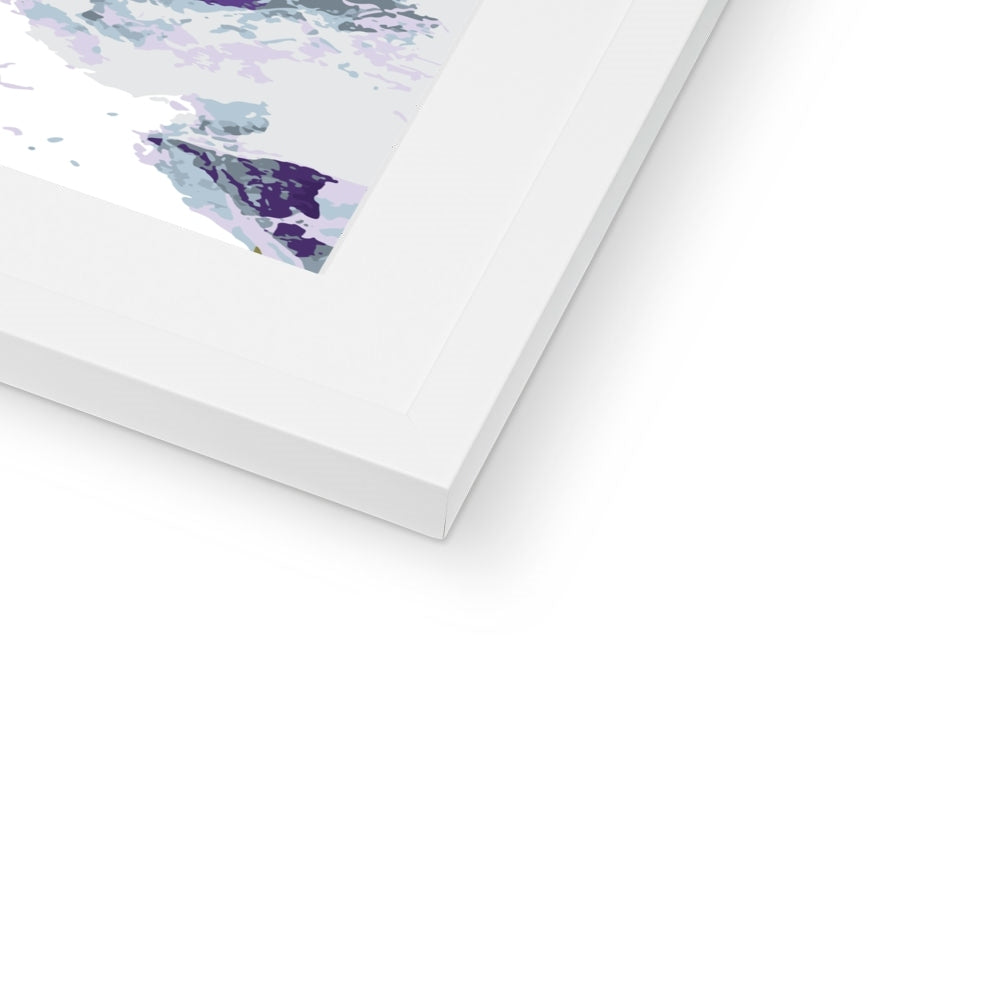Framed Graphic Art Print, White Mat - 8x8 12x12 16x16 20x20 24x24 28x28 inches | FPS-1140-7695