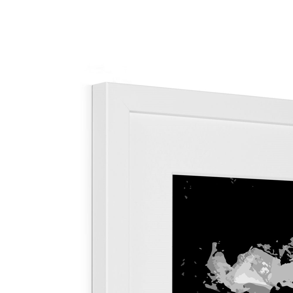Framed Graphic Art Print, White Mat - 8x8 12x12 16x16 20x20 24x24 28x28 inches | FPS-1200-7690