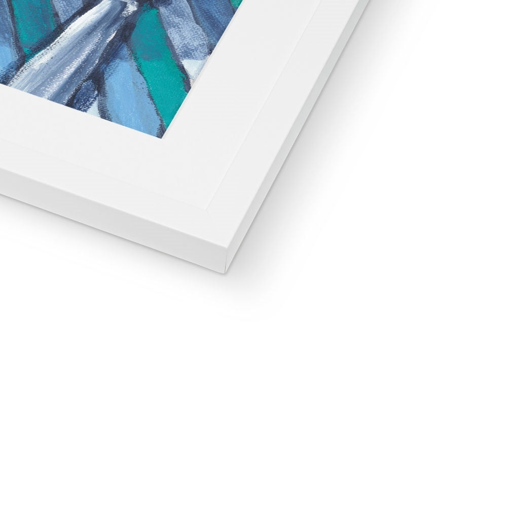 Framed Fine Art Print, White Mat - 10x8 14x11 20x16 28x20 40x28 inches | Papaya & Avocados, FPH-1000-1105