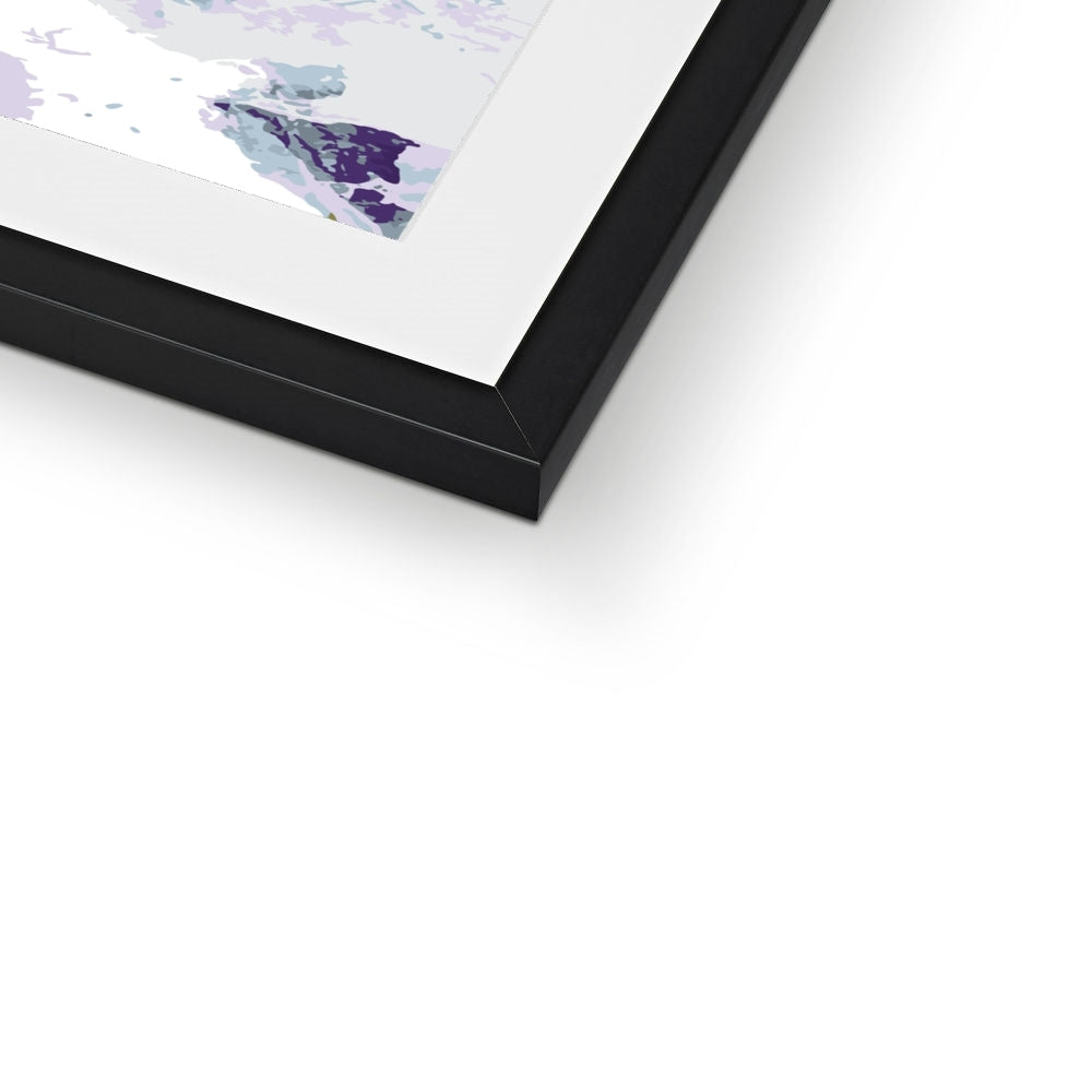 Framed Graphic Art Print, White Mat - 8x8 12x12 16x16 20x20 24x24 28x28 inches | FPS-1140-7695