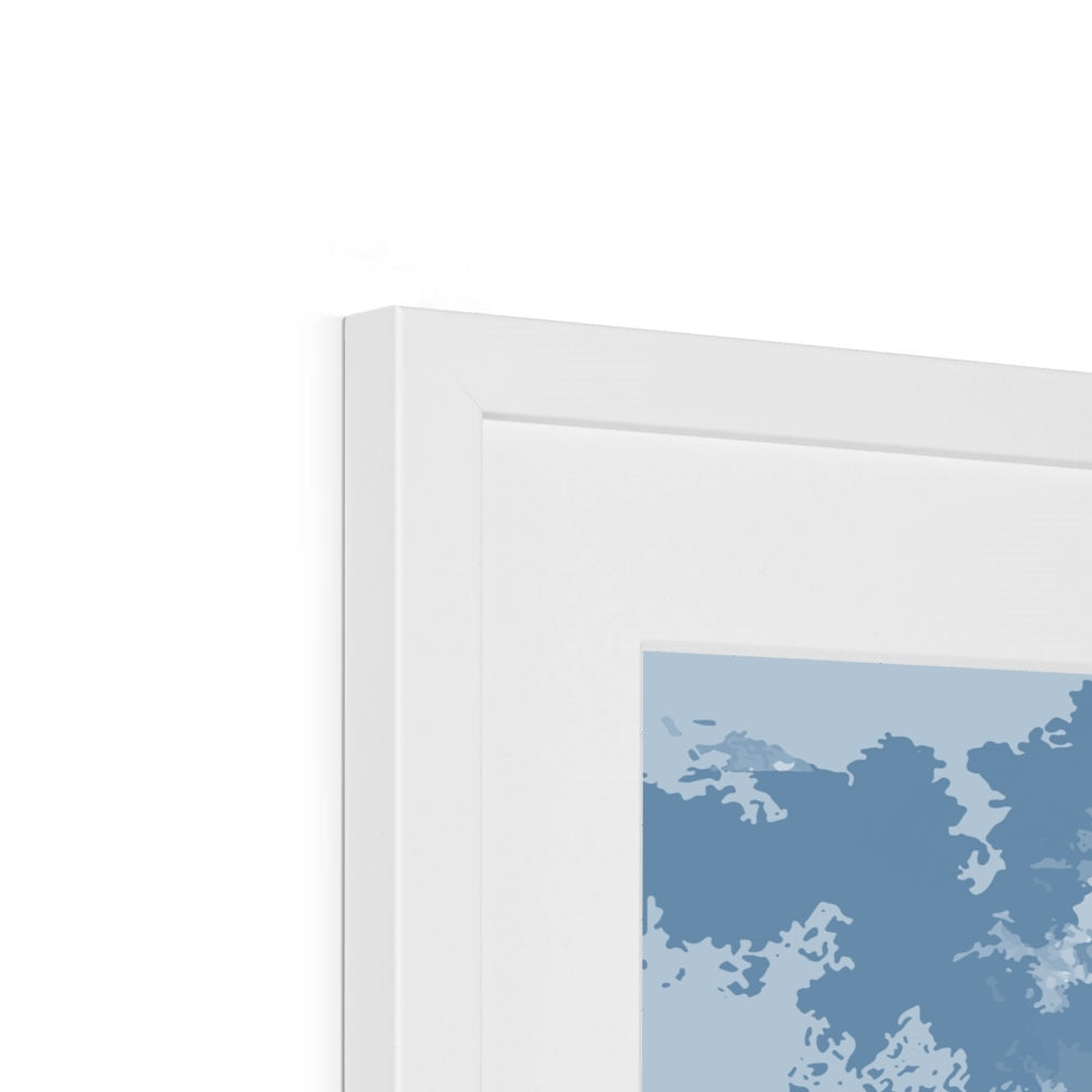 Framed Graphic Art Print, White Mat - 8x8 12x12 16x16 20x20 24x24 28x28 inches | FPS-1230-7691