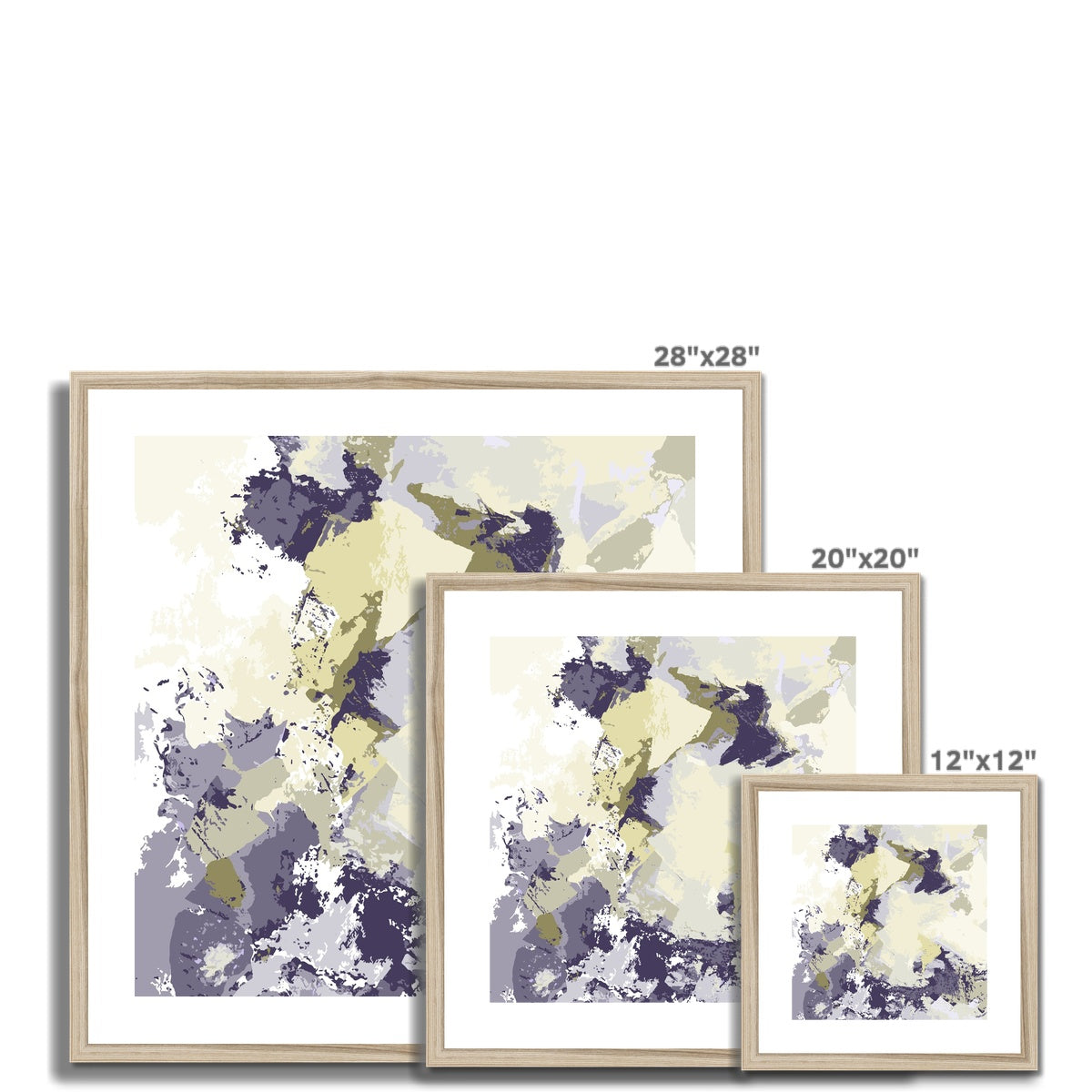 Framed Graphic Art Print, White Mat - 8x8 12x12 16x16 20x20 24x24 28x28 inches | FPS-1260-7691