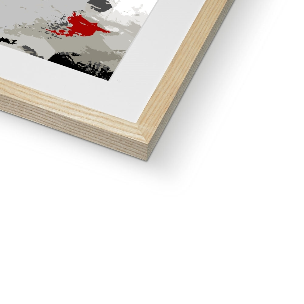 Framed Graphic Art Print, White Mat - 8x8 12x12 16x16 20x20 24x24 28x28 inches | FPS-1190-7690