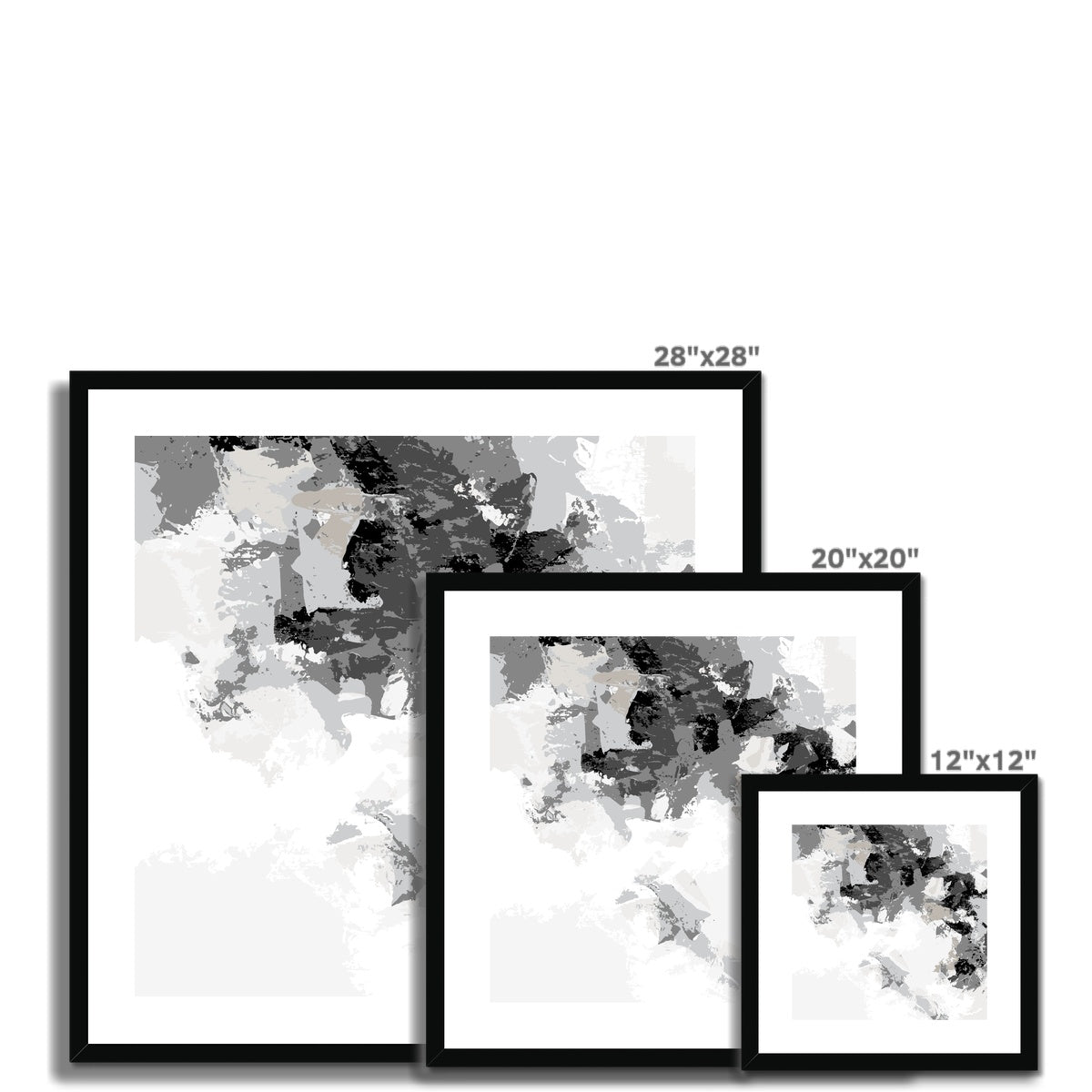 Framed Graphic Art Print, White Mat - 8x8 12x12 16x16 20x20 24x24 28x28 inches | FPS-1200-7693