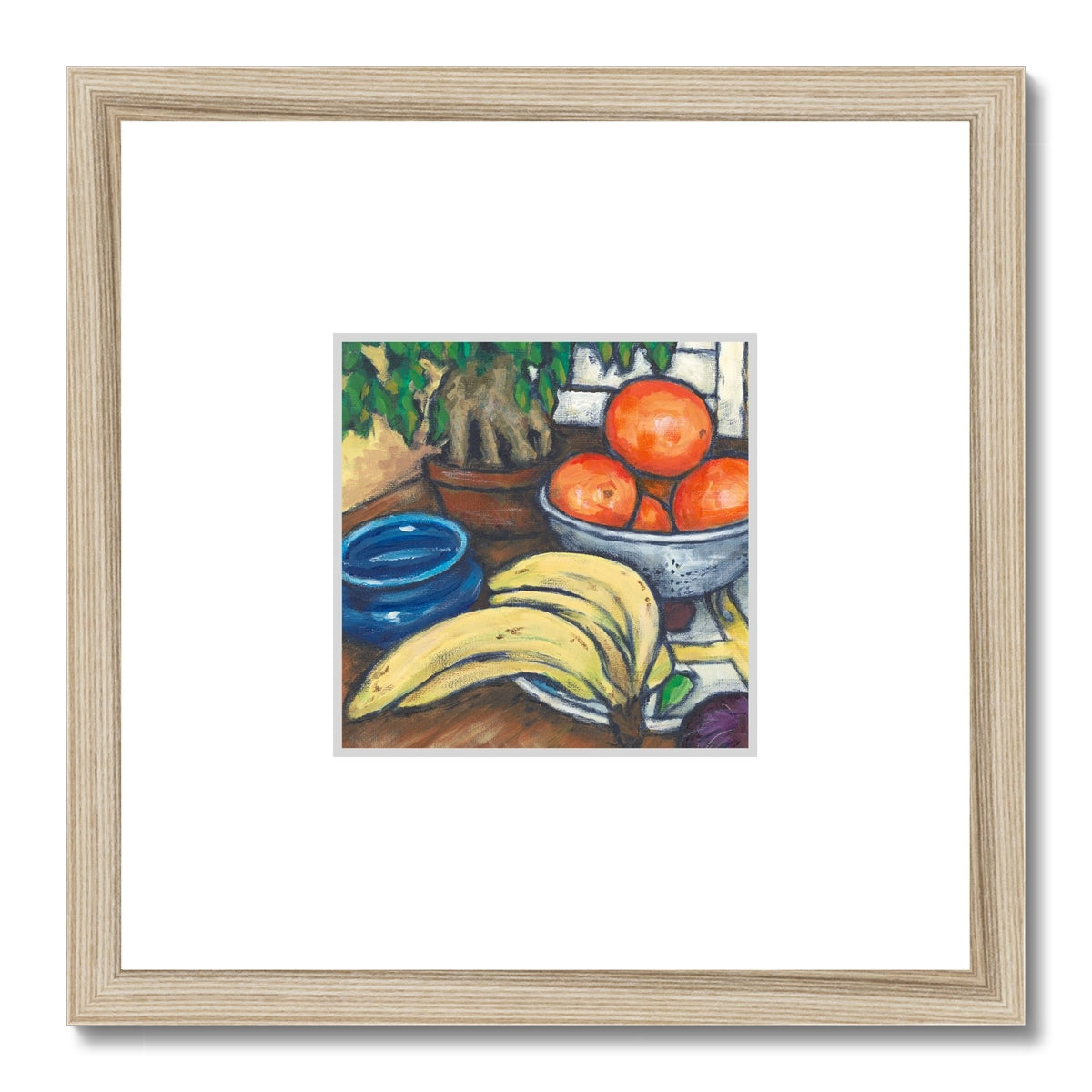 Framed Fine Art Print, Faux Mat - 12x12 inches | Still Life in Acrylic, FMS-1000-1104