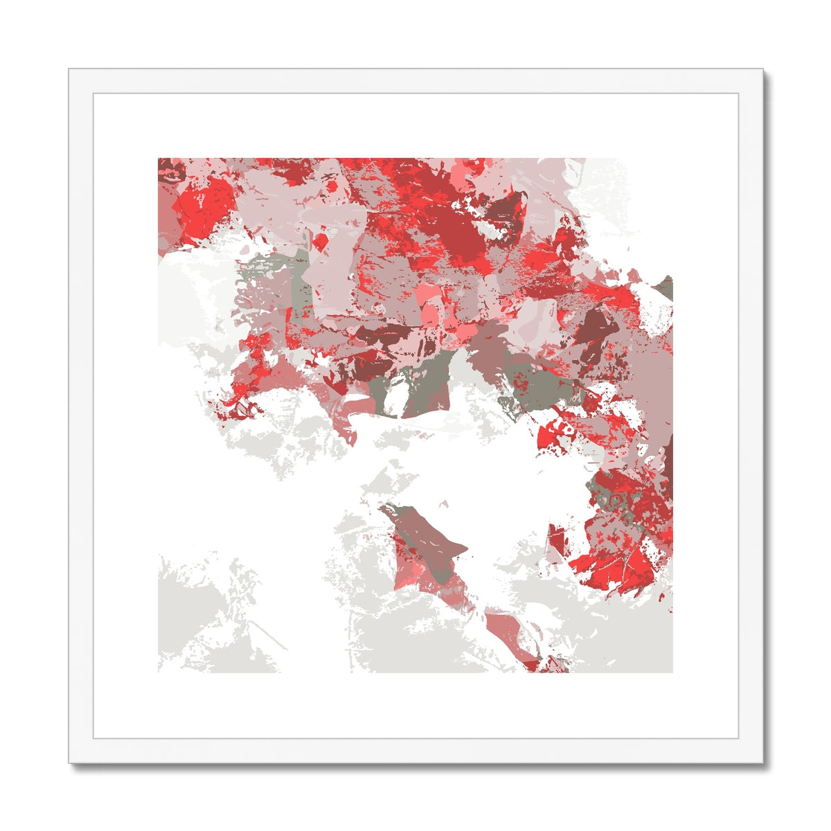 Framed Graphic Art Print, White Mat - 8x8 12x12 16x16 20x20 24x24 28x28 inches | FPS-1190-7693