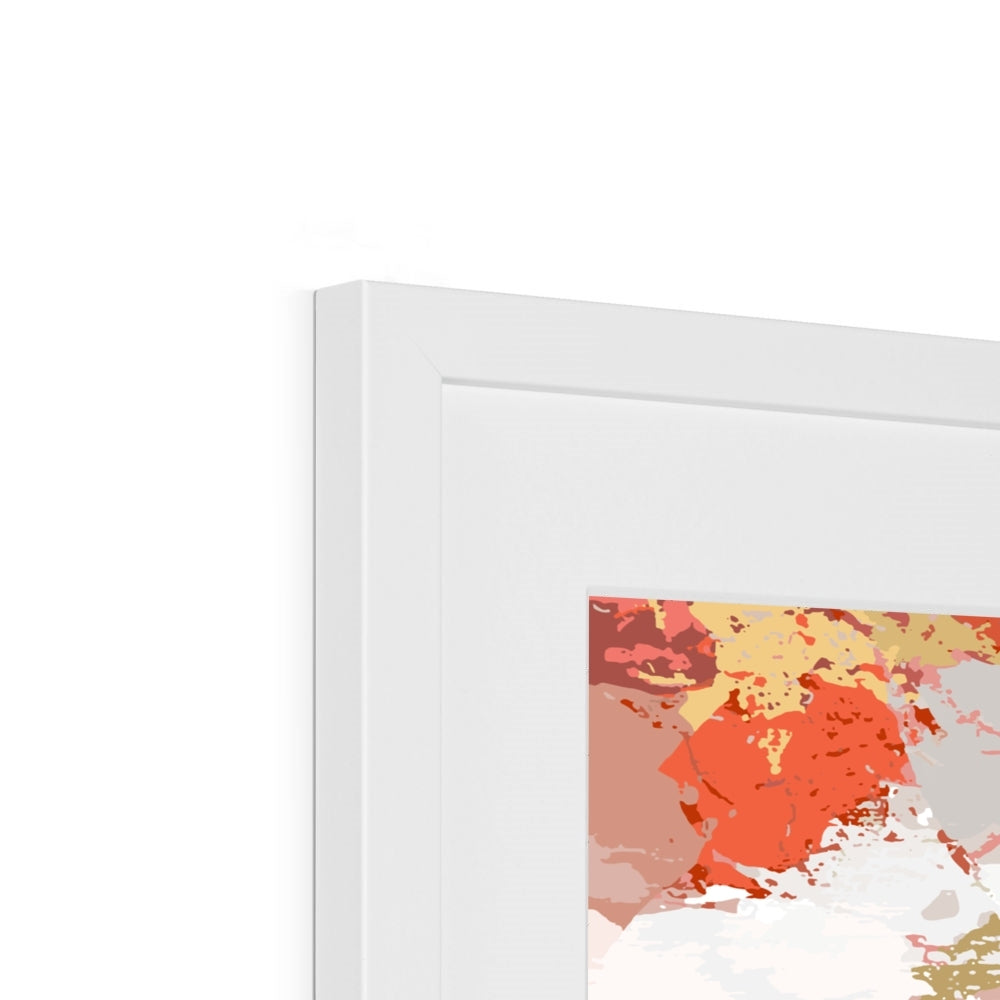 Framed Graphic Art Print, White Mat - 8x8 12x12 16x16 20x20 24x24 28x28 inches | FPS-1130-7693