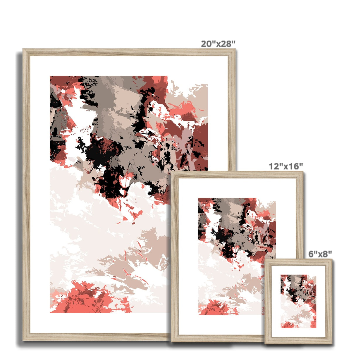 Framed Graphic Art Print, White Mat - 6x8, 8x12, 11x14, 12x16, 16x20, 18x24, 20x28 inches | FPV-1130-7696